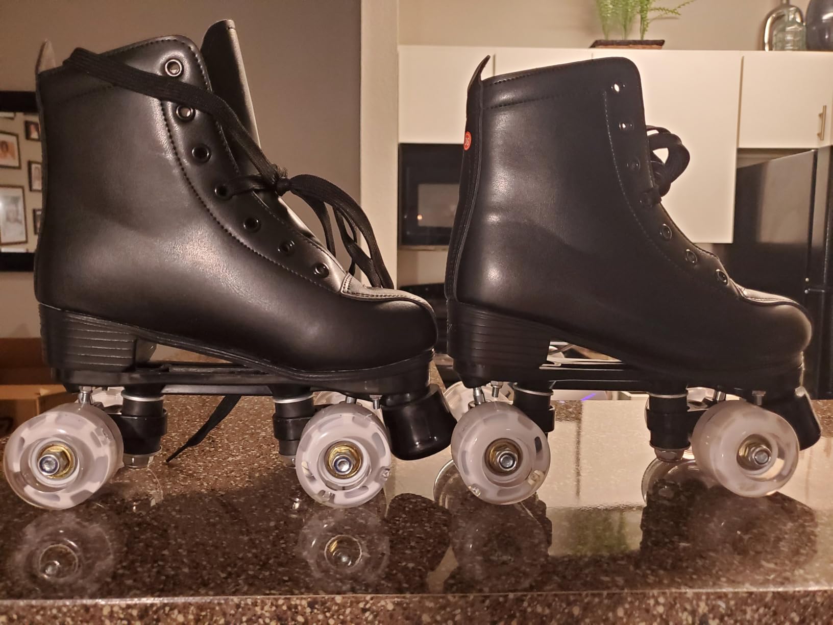 Jessie PU Leather Skates - Premium Adjustable Four-Wheel Roller Skates for Women, Men, Boys & Girls - Indoor & Outdoor customer photo 1