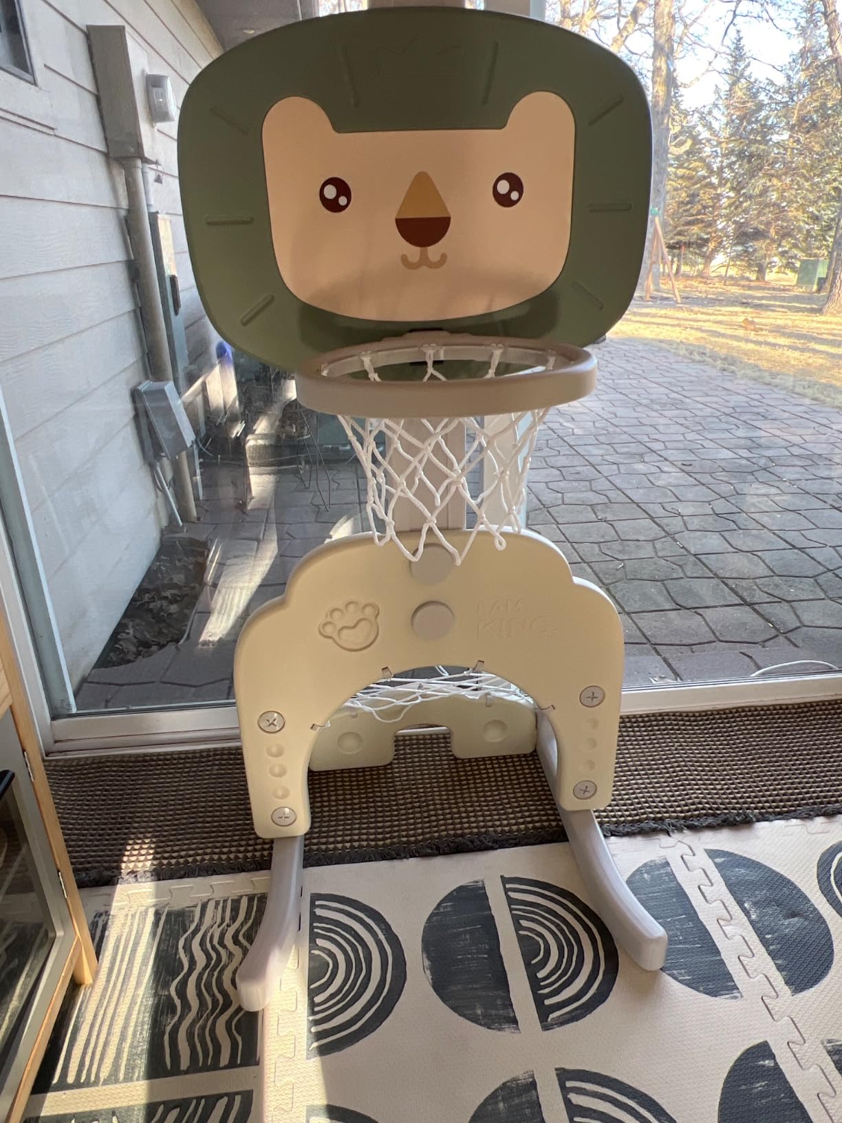 Costzon Kids Basketball Hoop, Toddler Sports Activity Center w/ 5 Adjustable Height Levels, Basketball Soccer Golf Game Set, Indoor Outdoor Basketball Hoop Set Gift for Baby Infant customer photo 1