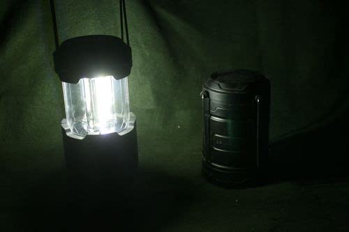 GearLight Camping Lantern - 2 Portable LED Battery Powered Lantern with Magnetic Base and Foldable Hook for Emergency Use or Campsites, Essential Hurricane Survival Kit with Batteries - Black customer photo 2