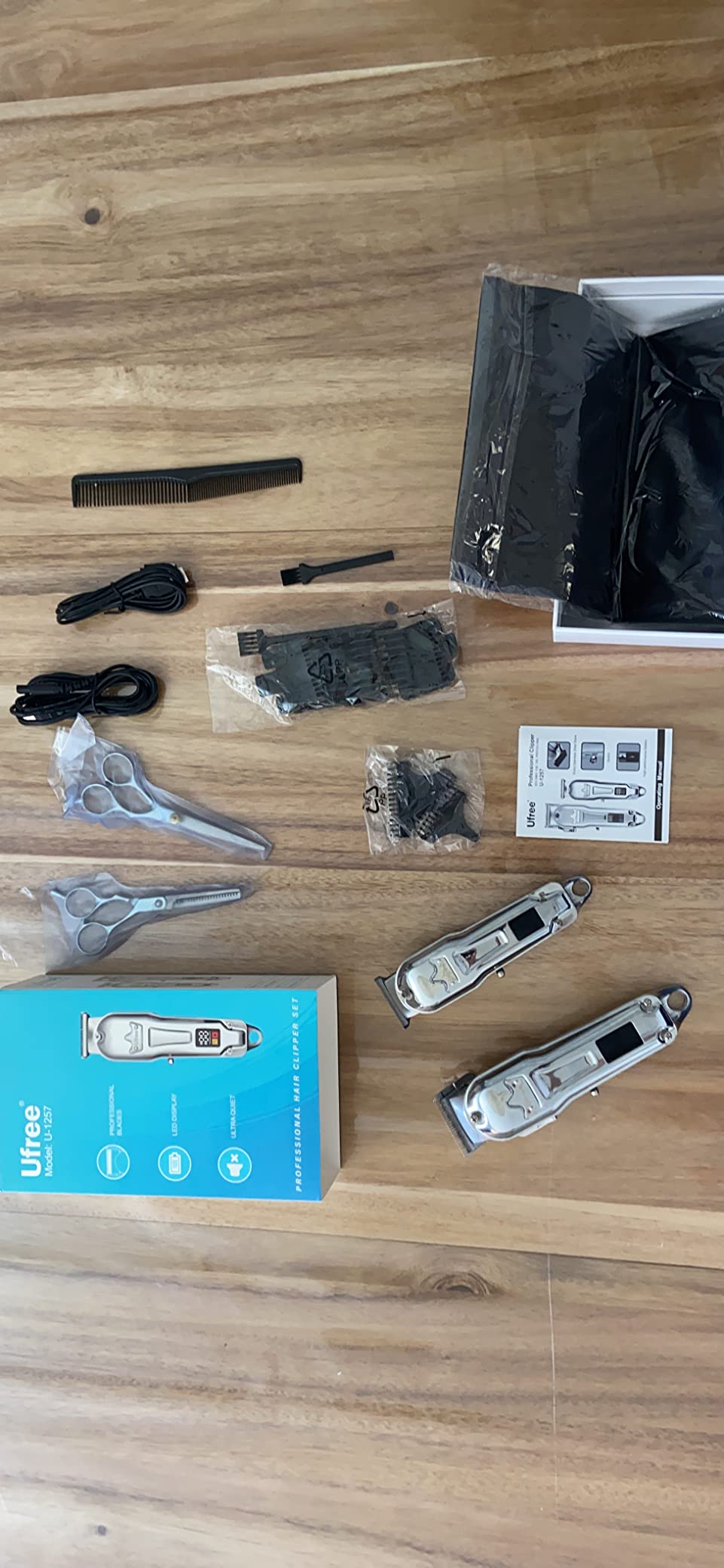 Ufree Hair Clippers for Men Professional, Barber Clippers and Trimmers Set, Cordless Hair Cutting Kit customer photo 2