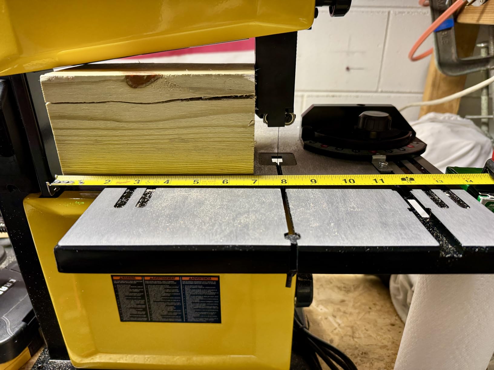 WOODSKIL 9-Inch Band Saw, 3-Amp Benchtop Bandsaw, 2500 FPM Blade Speed, 3-1/2-Inch Cutting Depth, 9-Inch Cutting Width, 0-45 Degree Cast Aluminum Table and Steel Base customer photo 1
