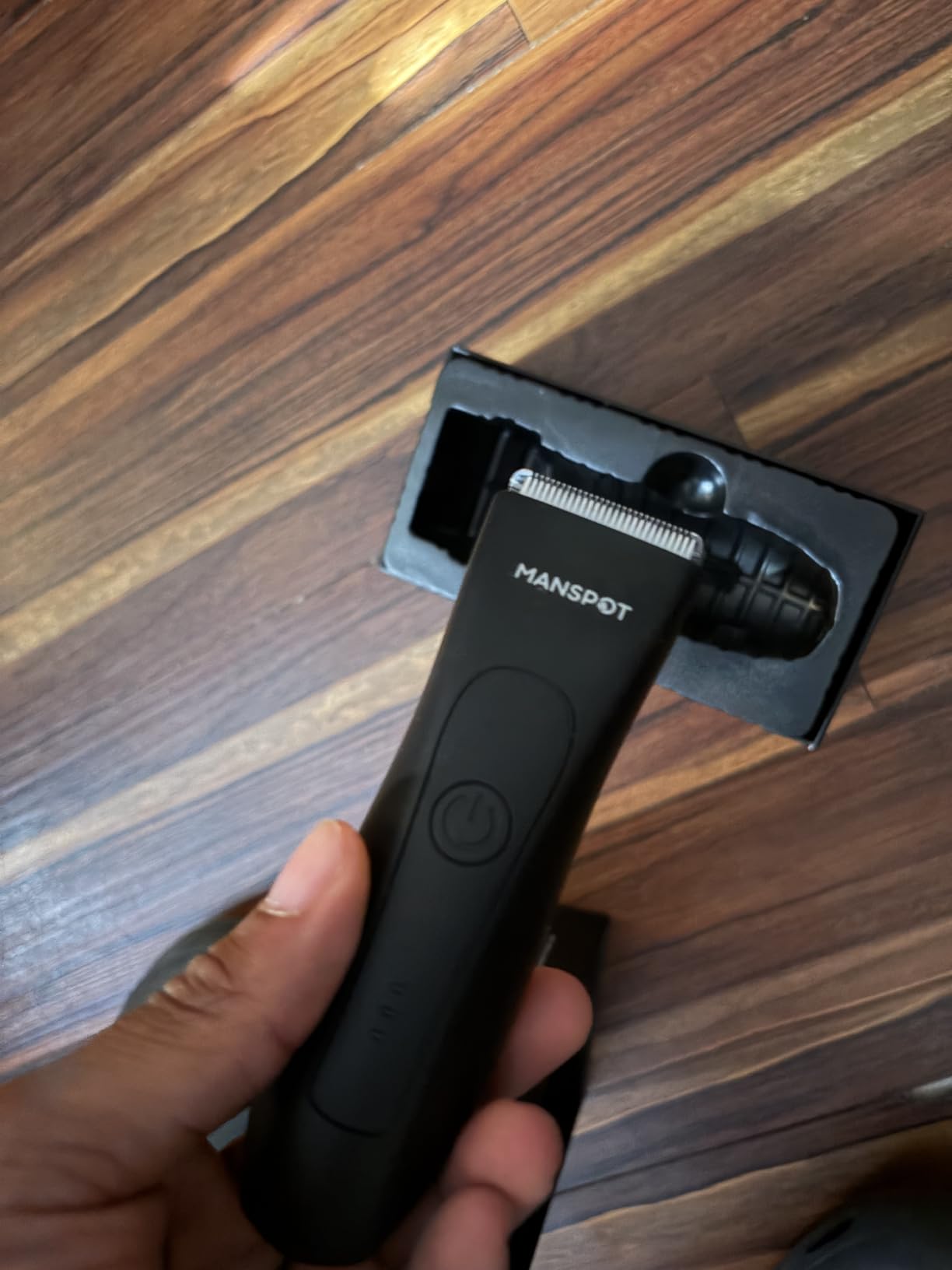 MANSPOT Manscape Groin & Body Hair Trimmer for Men, Electric Pubic Shaver with Replaceable Ceramic Blade, IPX7 Waterproof customer photo 1