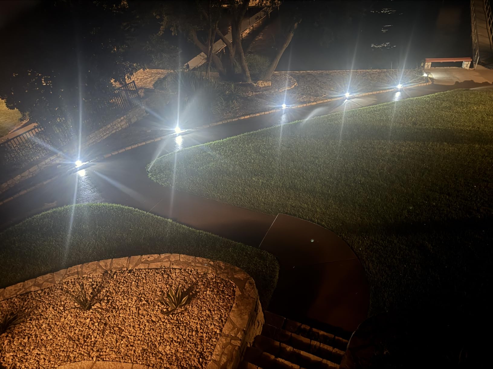 Solar Light Outdoor, IP68 Waterproof, 65 LED, Cool White, 6 Pack | 3 Lighting Modes, 6 Pack Solar Spotlights for Outside Yard Garden Pathway Landscape Walkway Driveway Garage House Lawn customer photo 1
