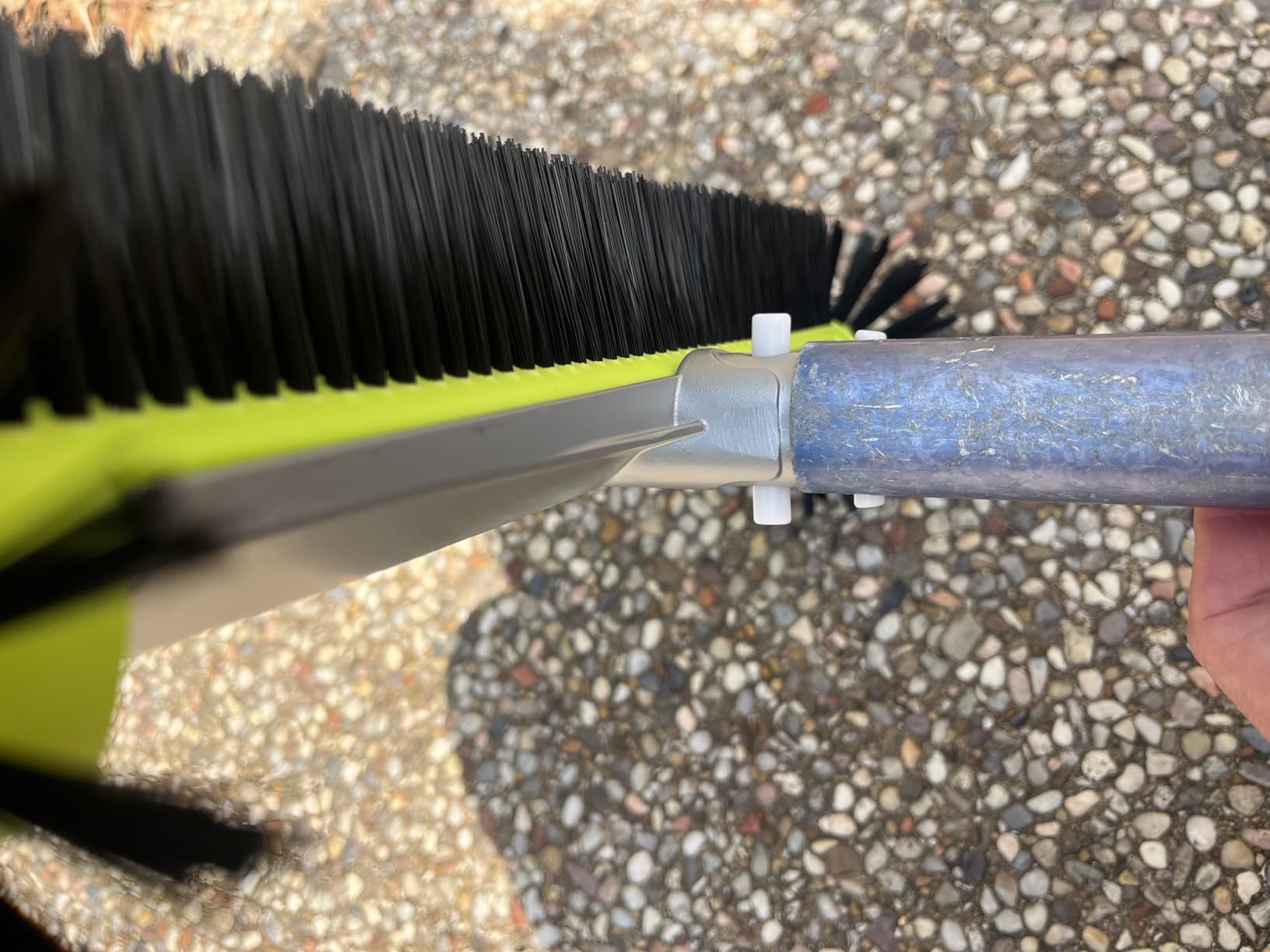 Pool Brush Head for Cleaning Walls, Heavy Duty Inground/Above Ground Swimming Pool Round Scrub Brushes with Premium Strong Bristle & Reinforced Aluminium Back customer photo 1