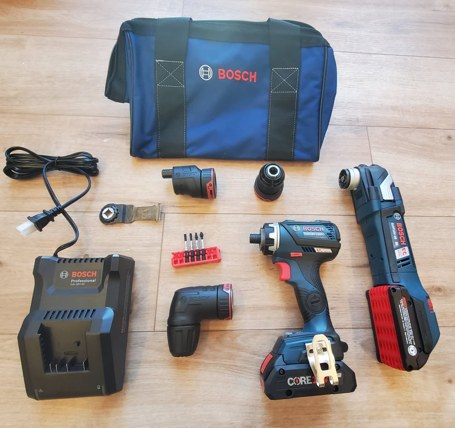 GXL18V-270B22 18V Brushless 2 Tool Combo Kit with 5-in-1 Flexiclick Cordless Drill Driver and StarlockPlus Oscillating Multi Tool (Tool Set Includes: CORE18V Battery, Charger & Attachments) customer photo 1