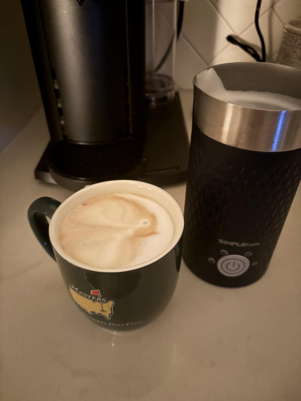 SIMPLETASTE Milk Frother, 4-in-1 Electric Milk Steamer, Automatic Warm and Cold Foam Maker and Milk Warmer for Latte, Cappuccinos, Macchiato customer photo 2