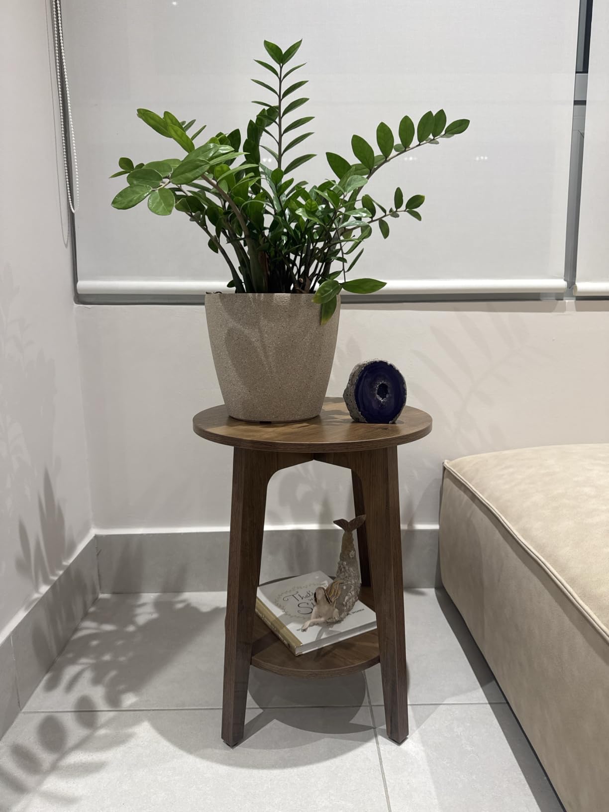 VASAGLE MAEZO Collection - 2-Tier Small Round End Table customer photo 1