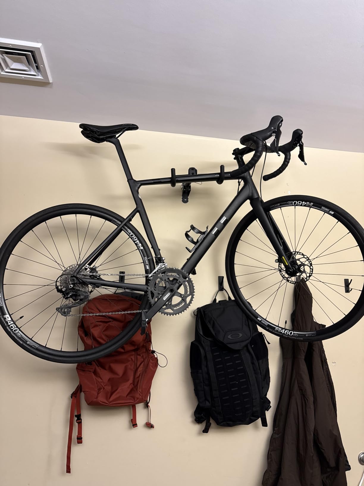 Gootus Bike Wall Mount Hanger - Horizontal Bicycle Indoor Storage Rack | Cycling Wall Mounted Holder Hook - Hang Your Road, Mountain or Hybrid Bikes in Garage or Home customer photo 1