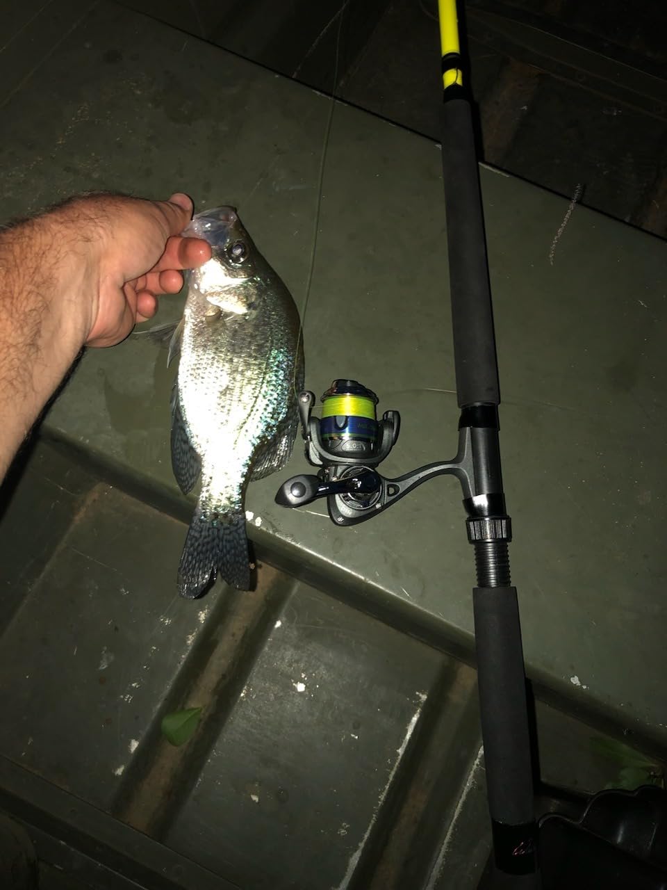 Lew's Crappie Thunder Spinning Fishing Reel, 2 Bearing System, Right or Left-Hand Retrieve, Crappie Thunder Green customer photo 1