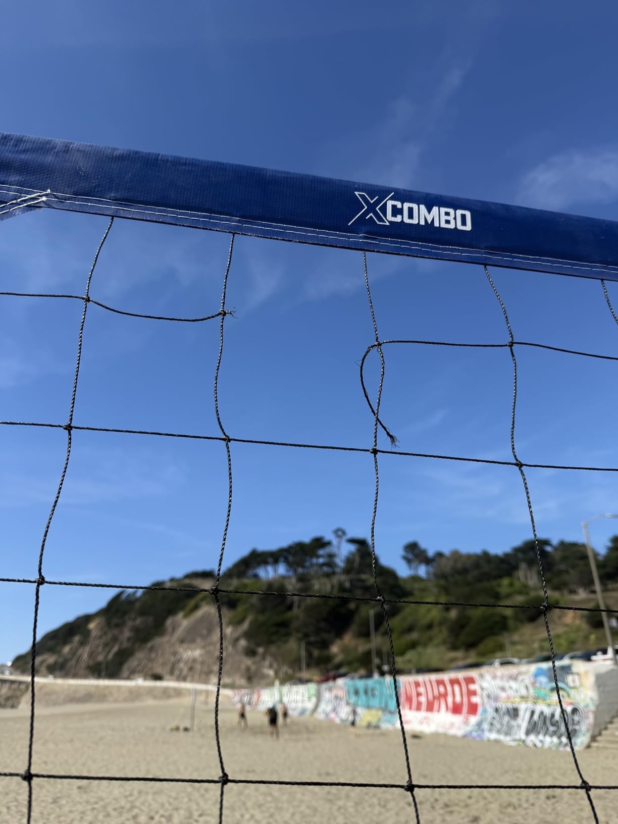 Professional Volleyball Net Set Heavy Duty for Outdoor Backyard Portable with Aluminum Adjustable Height Scoring Poles, Regulation Nets System for Tournament, Grass customer photo 1