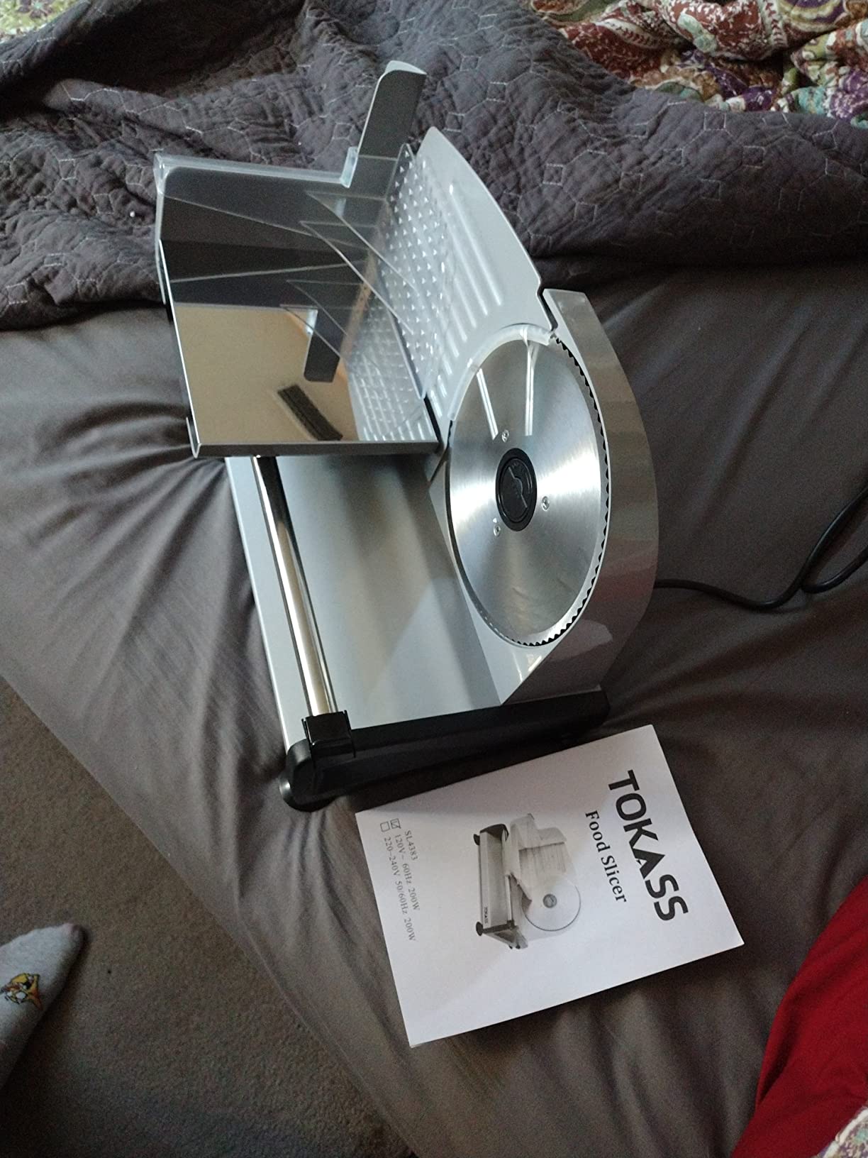 200W Meat Slicer Machine for Home Use, Deli Slicer with 2 Removable 7.5