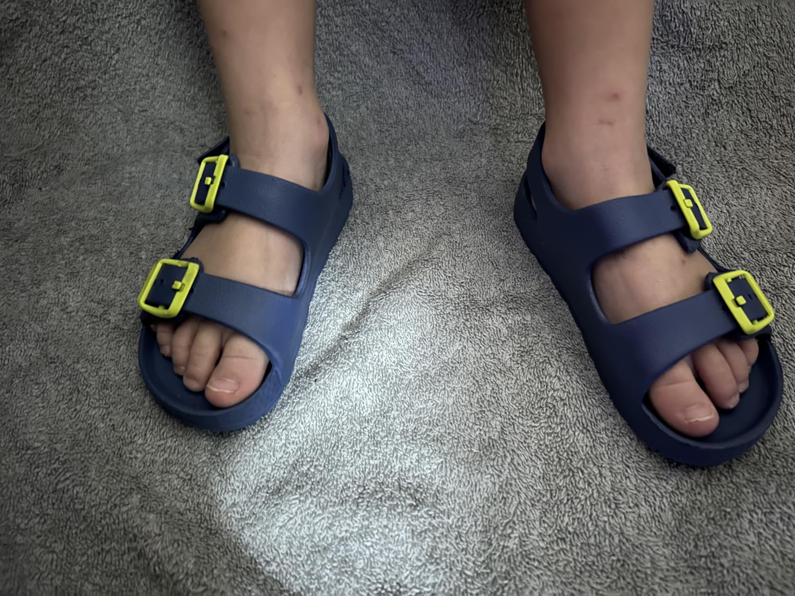 The Children's Place Baby Boys and Toddler Everyday Double Buckle Slide Sandals with Backstrap customer photo 1