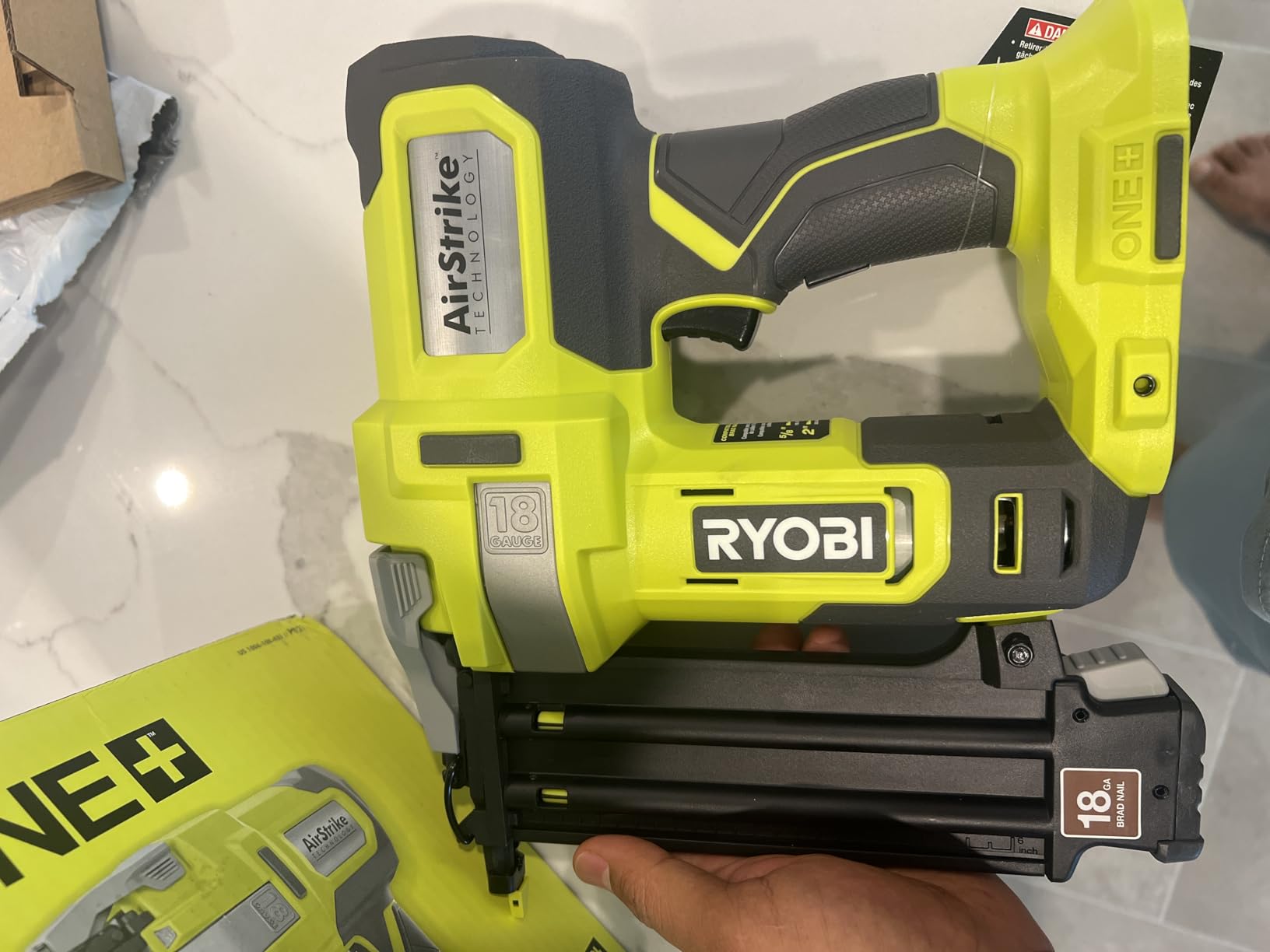 Ryobi 18V ONE+ 18-Gauge Cordless Airstrike Brad Nailer (Tool Only) P321 | Battery and Charger Sold Separately customer photo 1