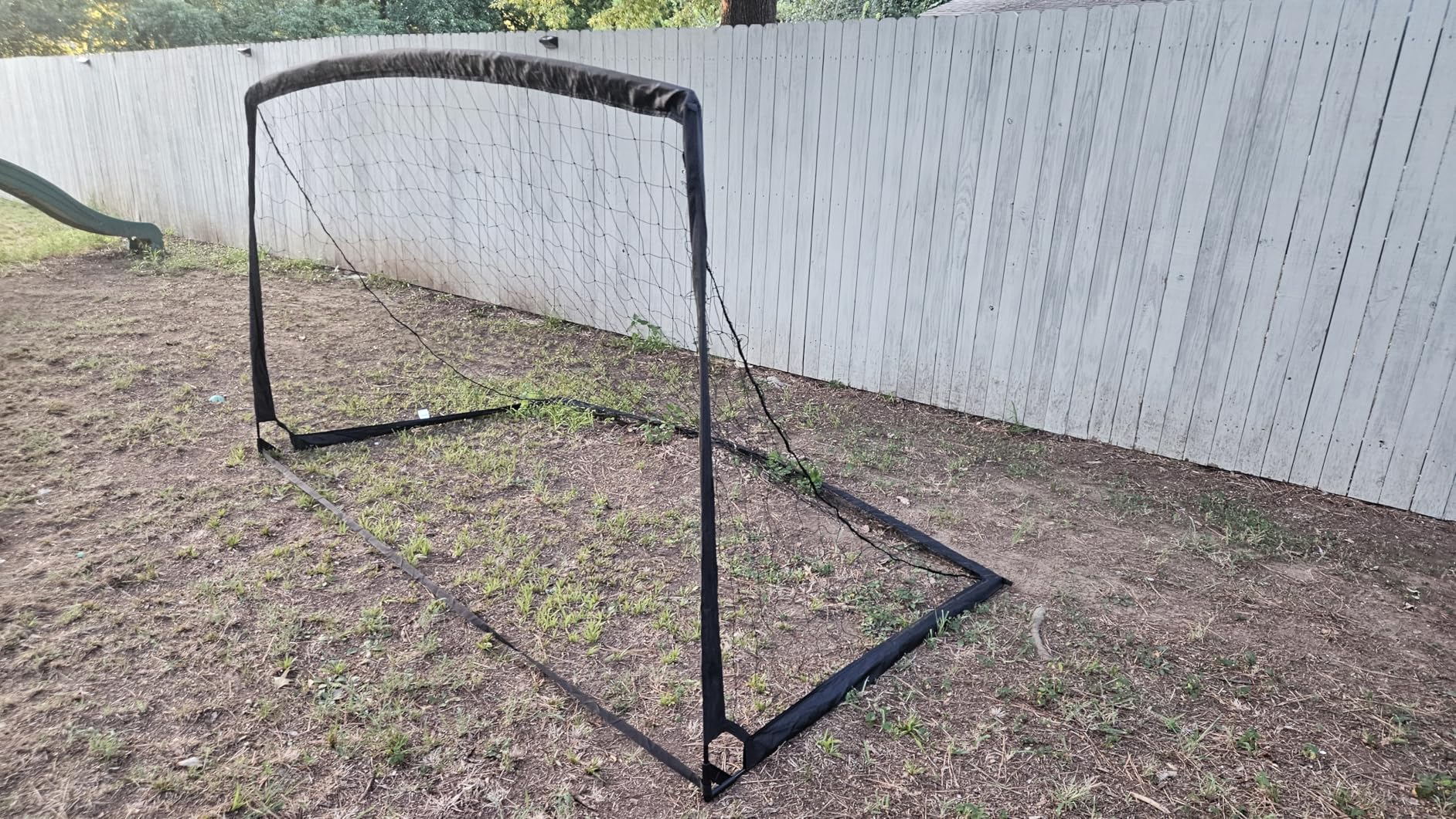 9x5 FT Kids Soccer Goal with Carry Bag, Portable Folding Soccer Net for Backyard Training, Indoor/Outdoor Use for Youth and Adults customer photo 1