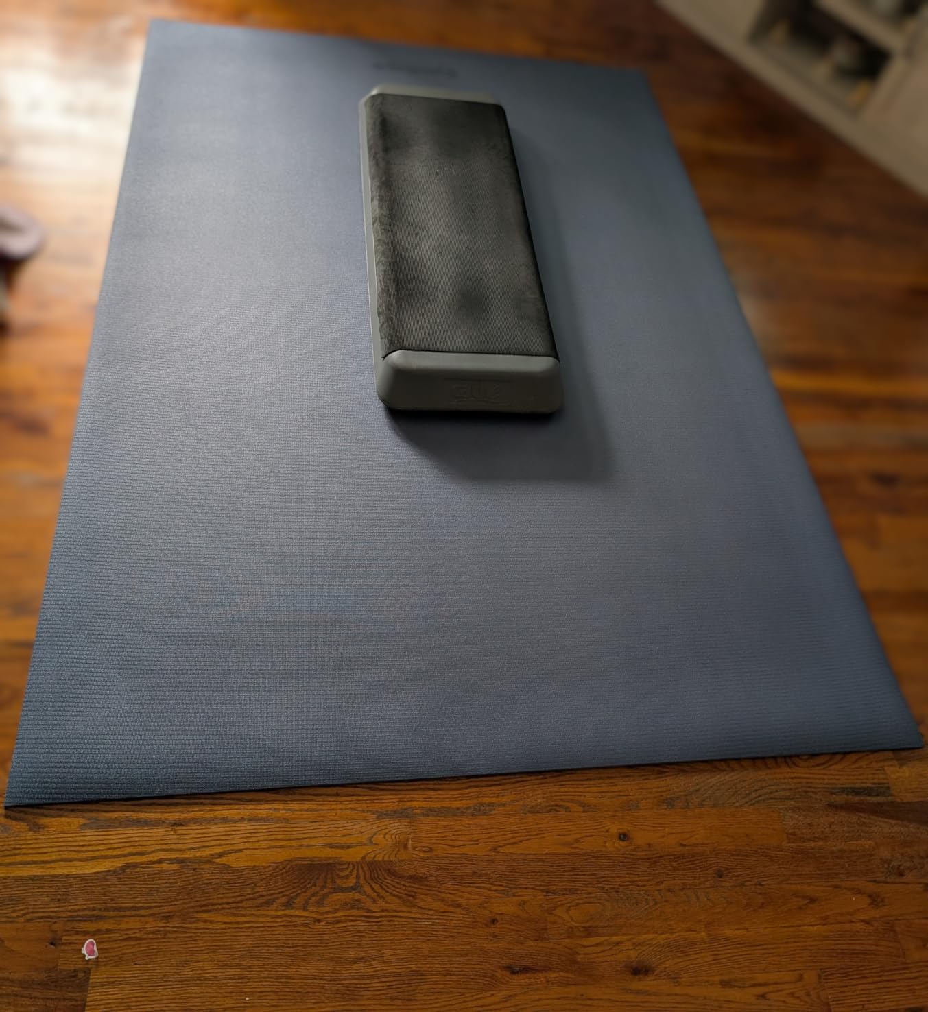 GymCope Large Exercise Mat for Home Workouts, 12x6/10x6/9x6/8x6/7x5/6x4 ft (7mm) Extra Thick Workout Mat, High-Density Gym Mat for Cardio, Jump Rope, MMA, Weights (Shoe-Friendly) customer photo 2