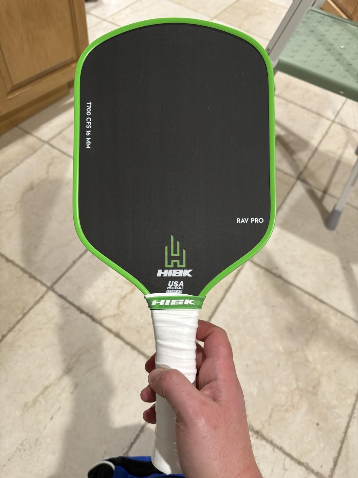RAV PRO Pickleball Paddle - Ultimate HIGH END 16mm Japanese Toray T700 Raw Carbon Fiber customer photo 1