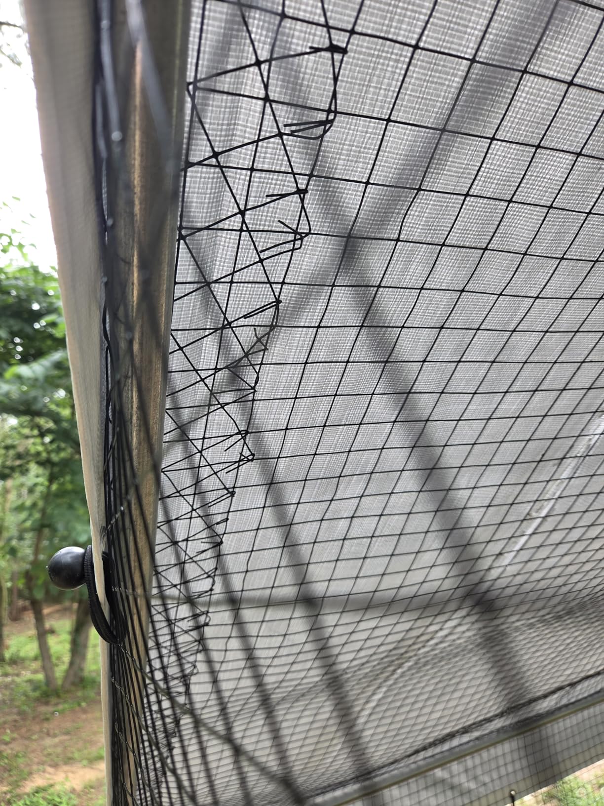 CHIKENCOOP 19.5x9.8x6.5ft Metal Chicken Coop, 3-Room Run, Hardware Cloth | Three-room walk-in run with hardware cloth, full-top waterproof UV-resistant cover, 3-mode solar light, and center perches customer photo 2