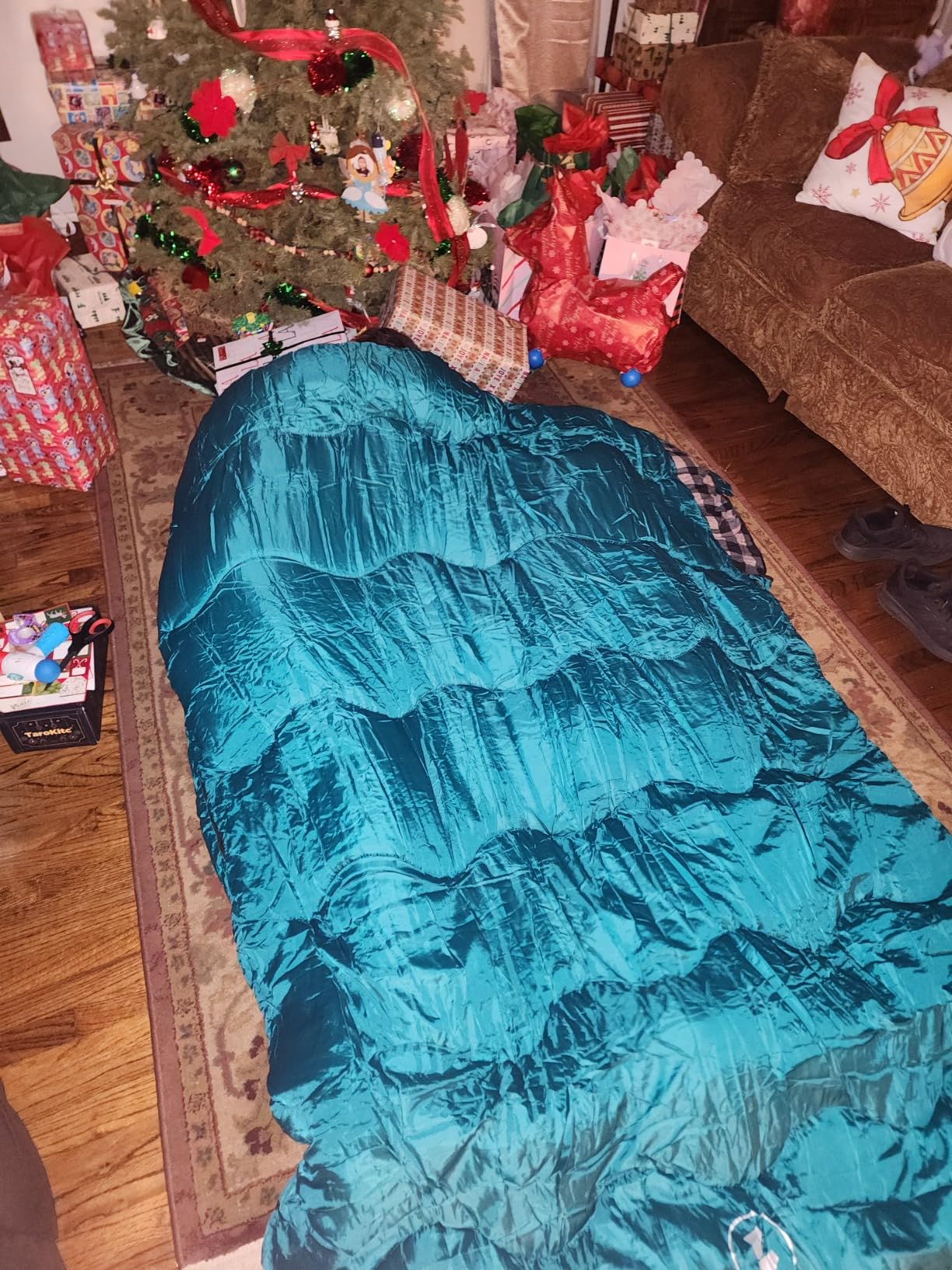 0 Degree Flannel Double Sleeping Bag for Adults, Couples or Family - Winter Queen Size Waterproof & Warm 2-Person Sleeping Bag for Cold Weather Camping, RV Travel customer photo 2