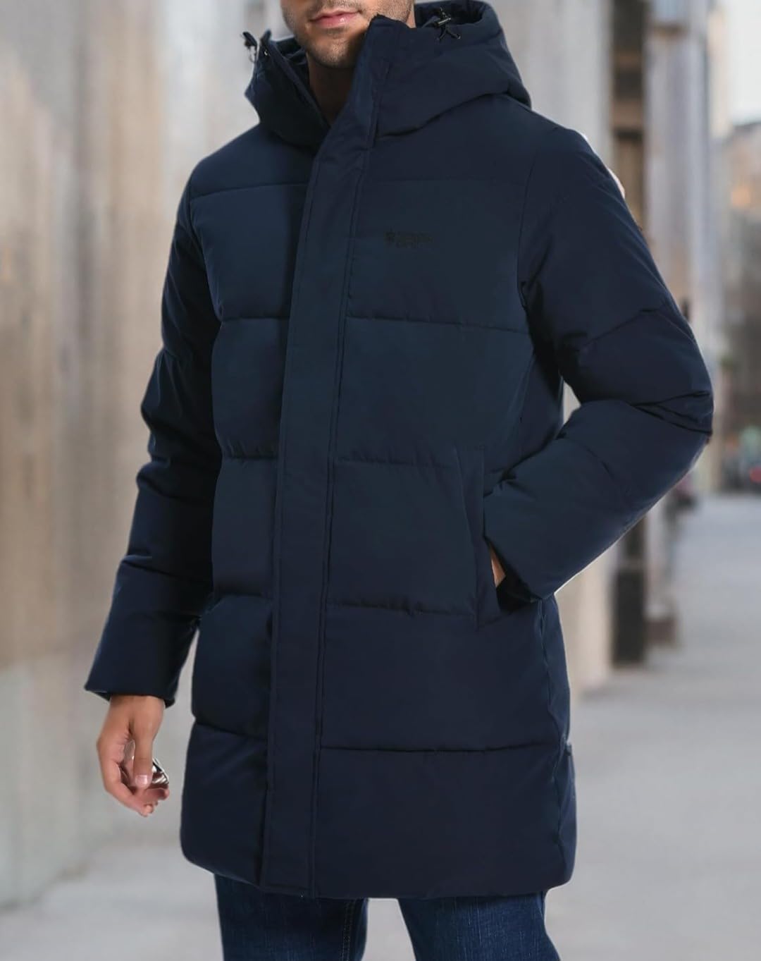 Pioneer Camp Mens Long Winter Coat Hooded Waterproof Insulated Puffer Jacket Thicken Puffy Warm Down Windbreaker Parka customer photo 1