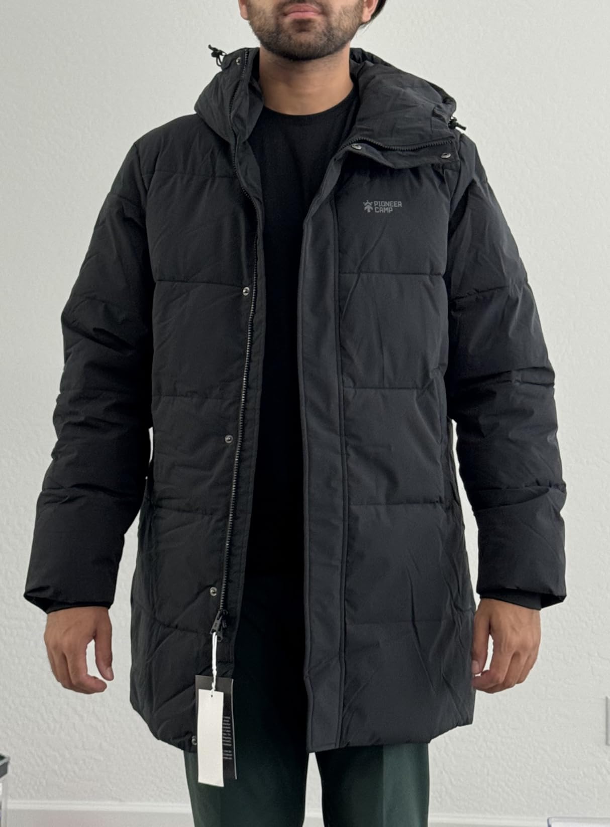 Pioneer Camp Mens Long Winter Coat Hooded Waterproof Insulated Puffer Jacket Thicken Puffy Warm Down Windbreaker Parka customer photo 2
