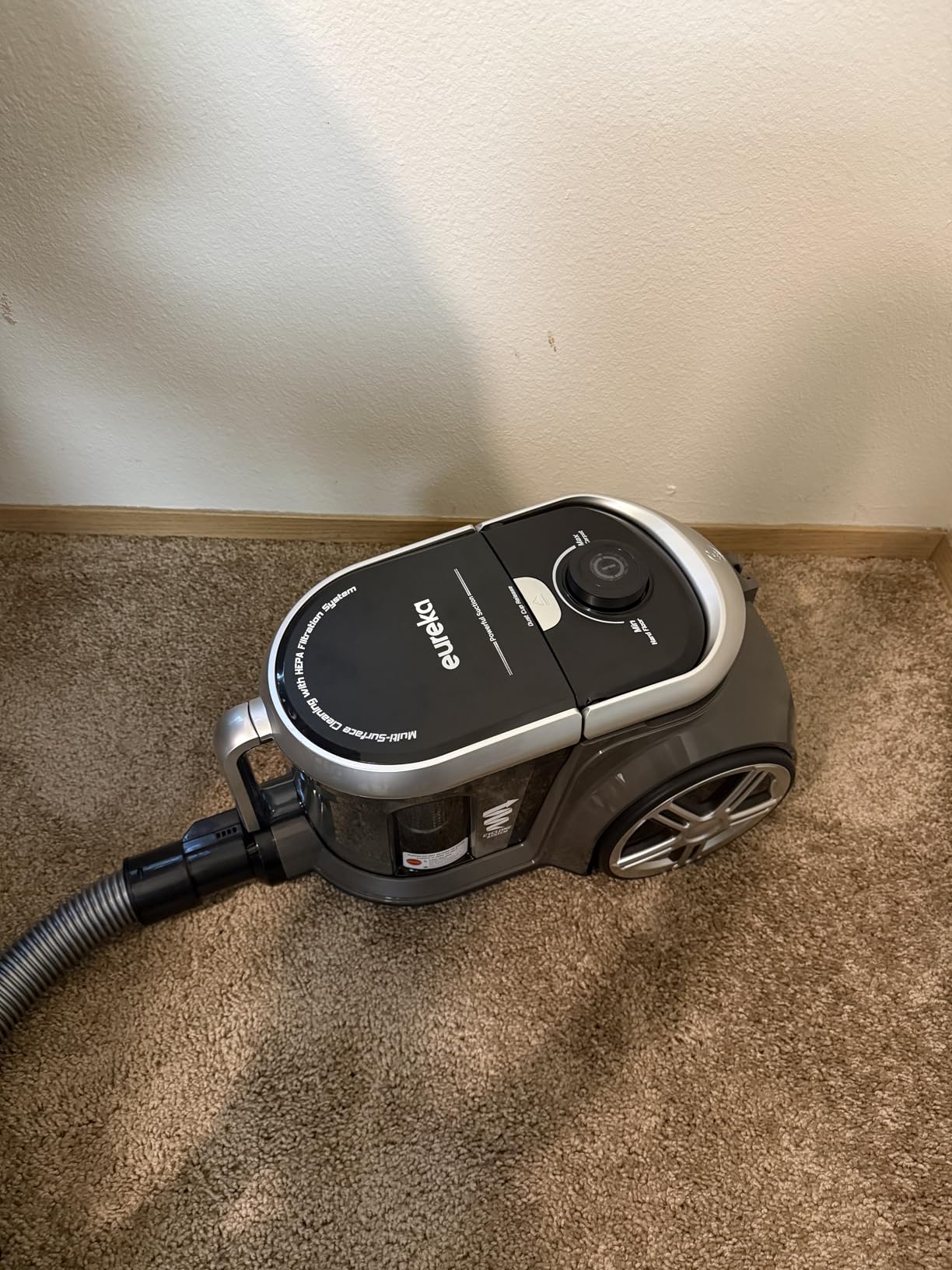 Eureka NEN180 WhirlWind Bagless Canister Vacuum Cleaner, Lightweight, 1000W, HEPA, Auto Cord Rewind for Hard Floors, Carpets & Pet Hair customer photo 2