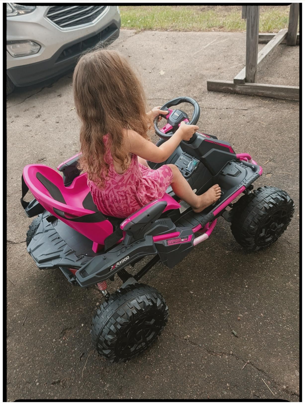 ANPABO 24V 4x4 Ride On Toys for Big Kids Aged 3-12 Green - 4x200W Motors, 5MPH, Wide Adjustable Seat, Parent Remote, Metal Frame, Shock Absorber, for Off-Road Ride customer photo 1