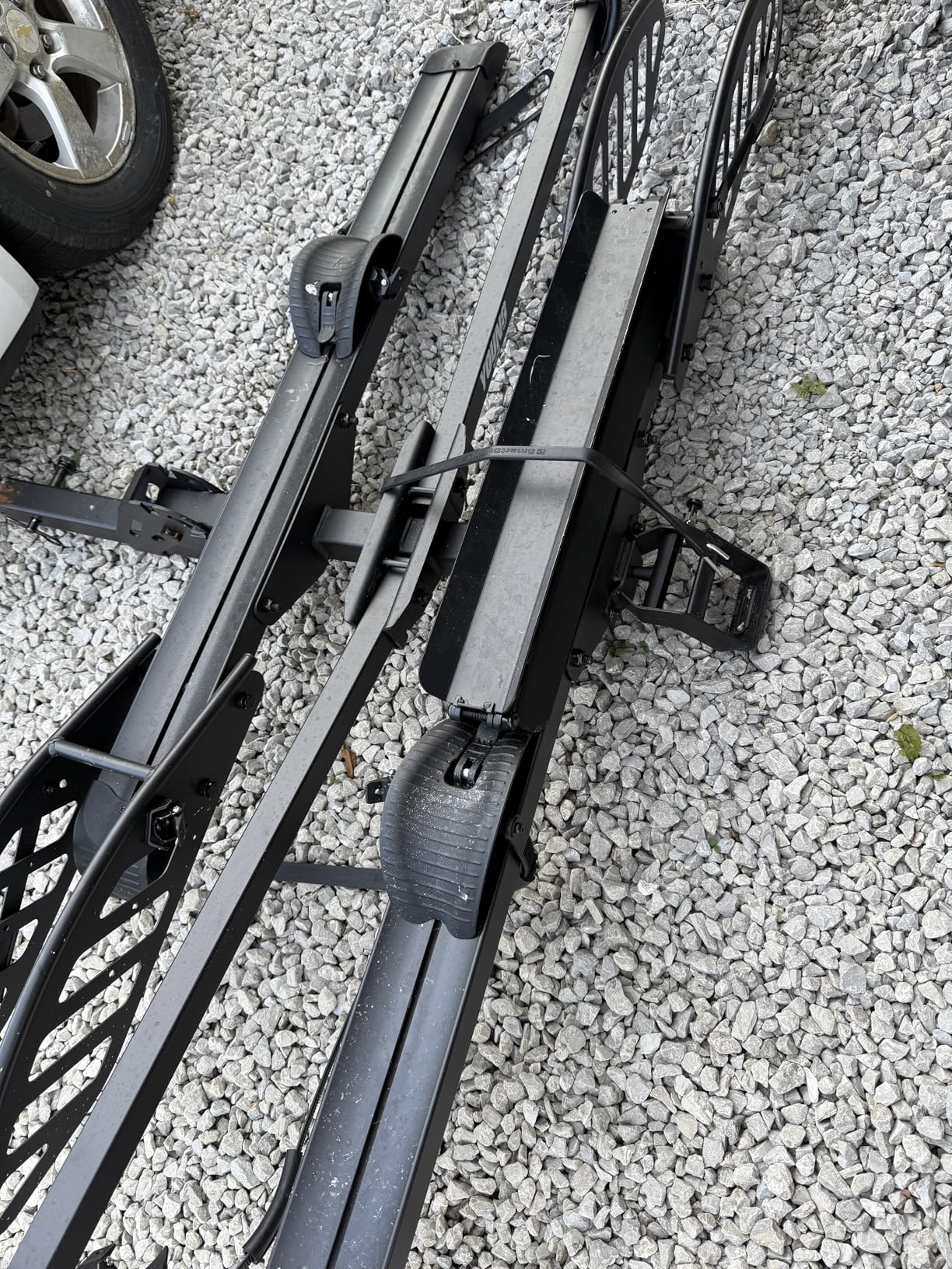 Young Electric Ebike Rack with Ramp 200 lbs Hitch Mount Bike Carrier | Ebike Racks for Tow Hitch 2 Bike Up to 5'' Fat Tire, Foldable E-Bike Rack for Car, Truck, SUV, Minivan with 2'' Receiver customer photo 1