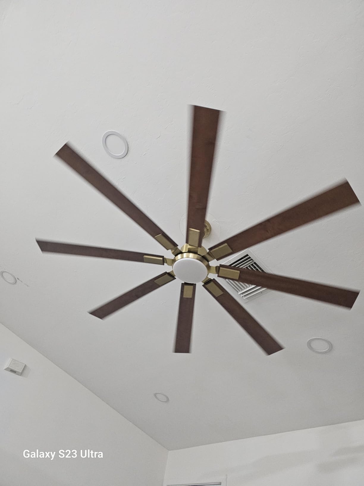 ZMISHIBO 72 inch Ceiling Fans with Lights for Patio, Living Room, Remote, High CFM Powerful Airflow, Quiet DC Motor, 24W 3 CCT LED, Indoor/Covered Outdoor, Dual-Finish, Damp Rated, Black customer photo 2