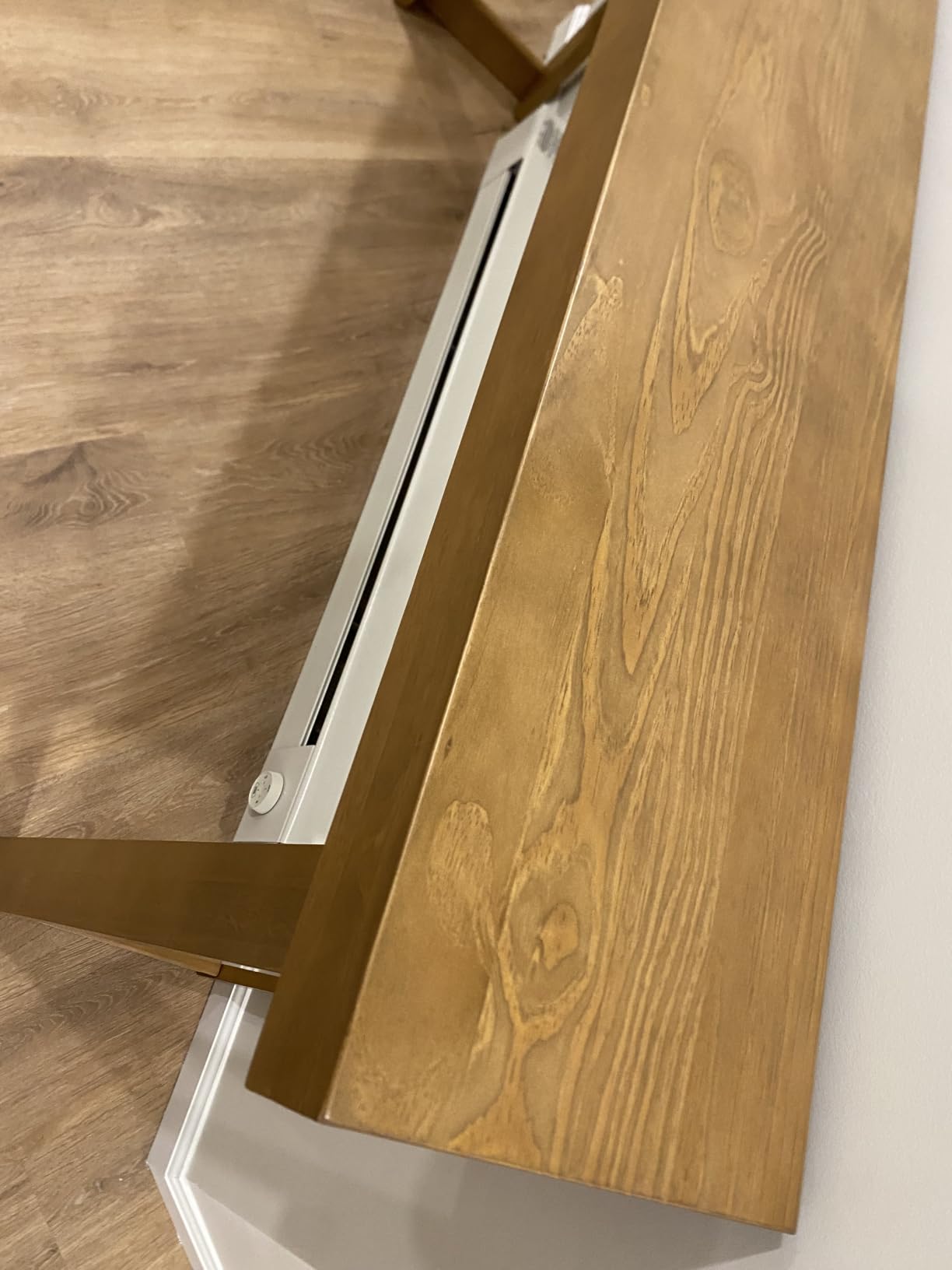 Plank+Beam Solid Wood Console Table, 46 Inch, Sofa Table, Narrow Entryway Table for Hallway, Behind The Couch, Living Room, Foyer, Easy Assembly, Blonde customer photo 2