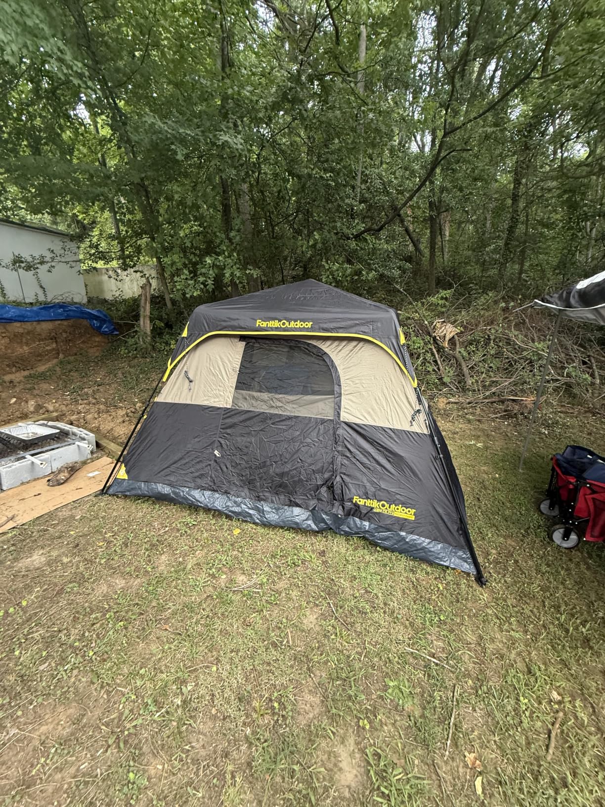 FanttikOutdoor 4/6/8/10 Person Instant Cabin Tent Setup in 60 Seconds with Rainfly & Windproof Portable with Carry Bag for Family Camping & Hiking (Amazon's Choice) customer photo 2