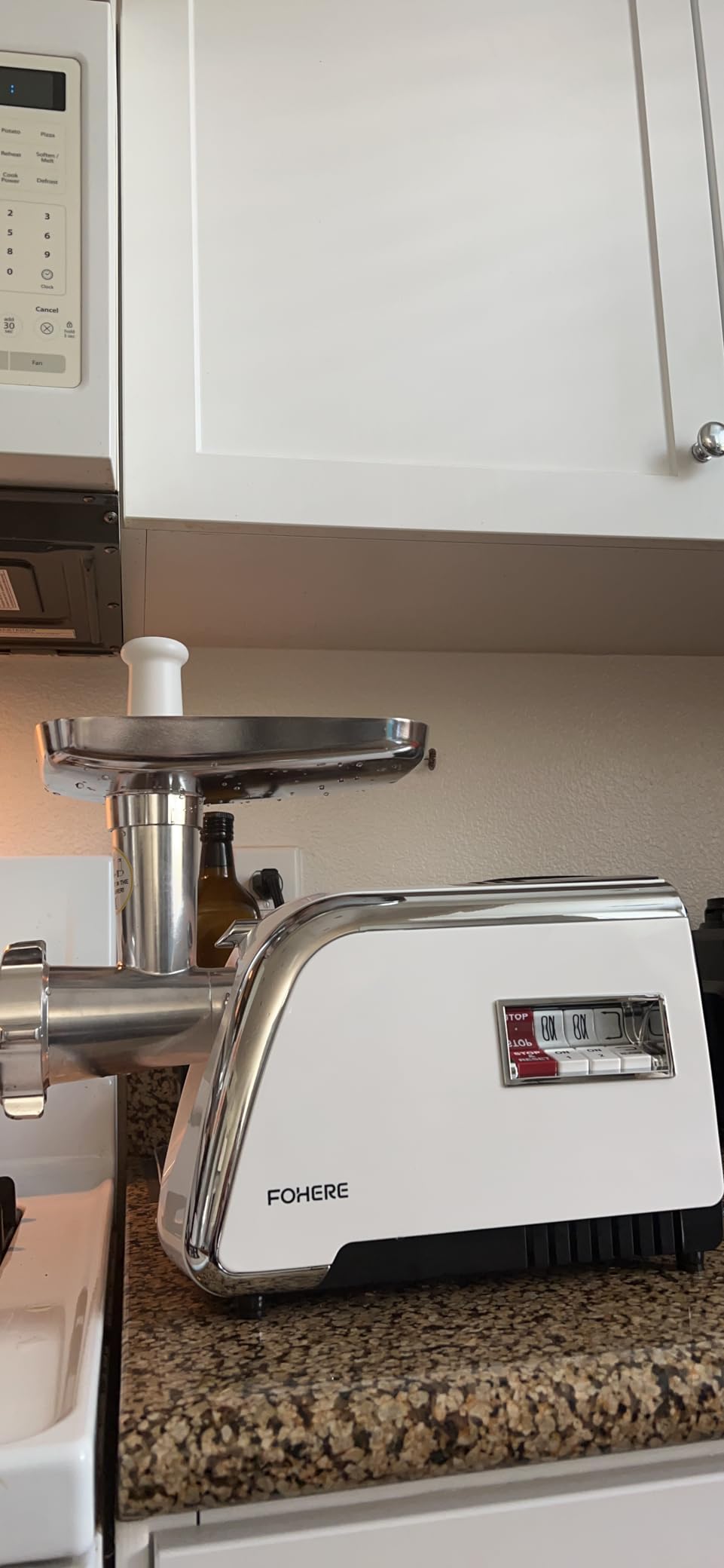 FOHERE 5 in 1 Meat Grinder for Home Use 3000W Max Heavy duty | stainless steel sausage stuffer tubes, Kubbe maker, burger slider maker customer photo 2