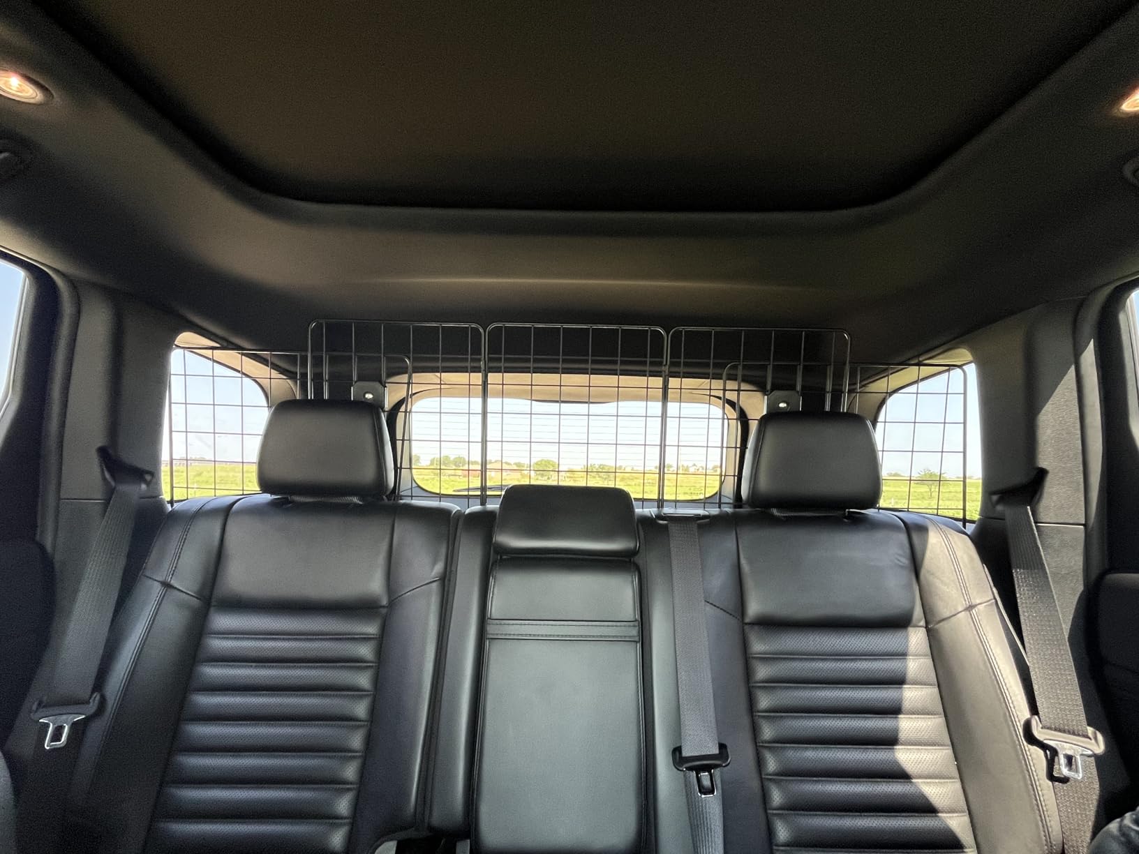 Pawple Dog Car Barrier for SUV's, Cars, Vehicles, & Trucks, Adjustable Large Pet Divider, Heavy-Duty Wire Mesh- Universal Fit customer photo 2