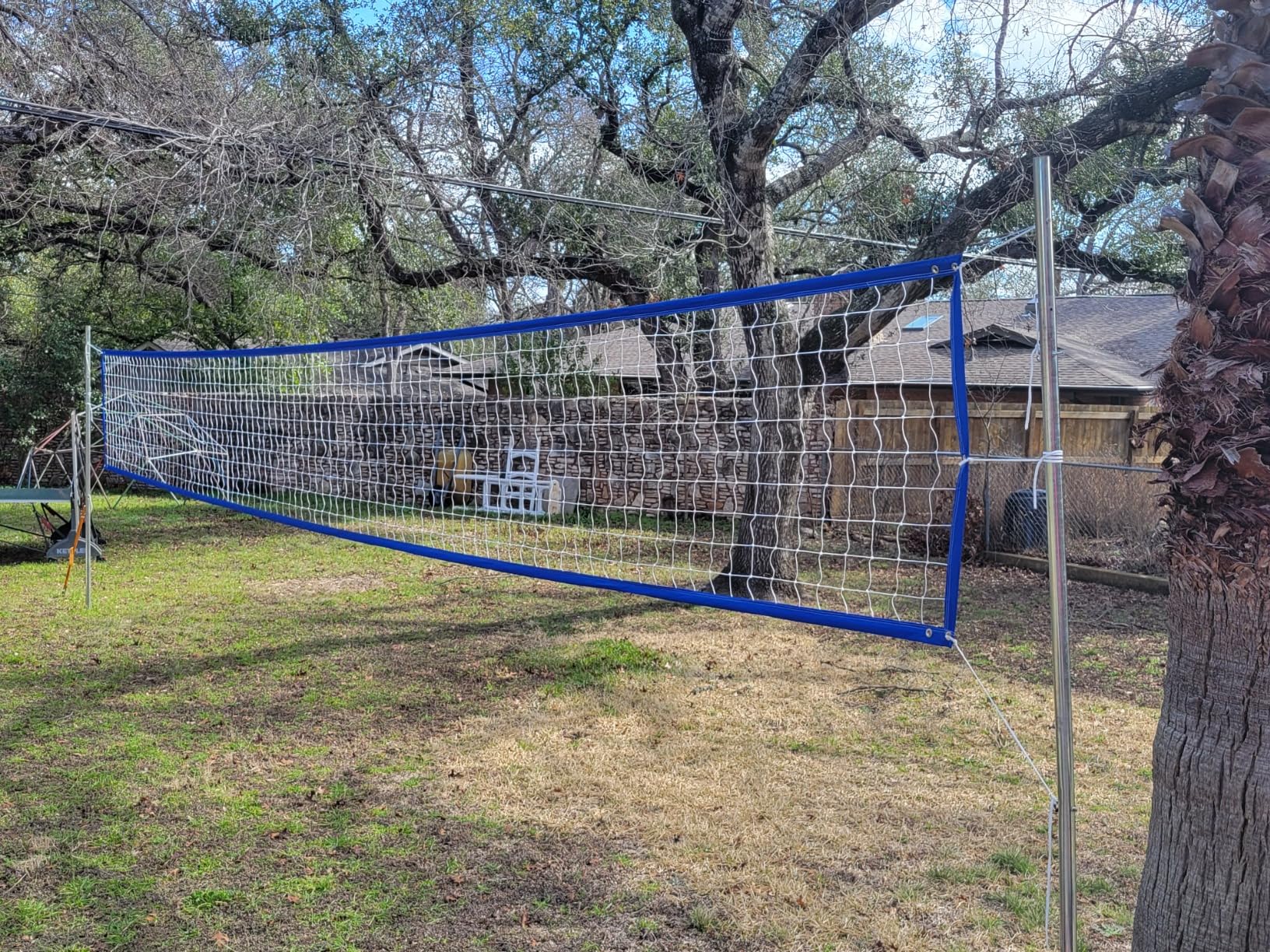 Professional Volleyball Net Outdoor Heavy Duty, All Weather Enhanced, Extended Stainless Steel Cable, Extra Thick Borders, for Backyard Beach Pool Indoor Outdoor - Regulation 32x3FT (Net Only) customer photo 2