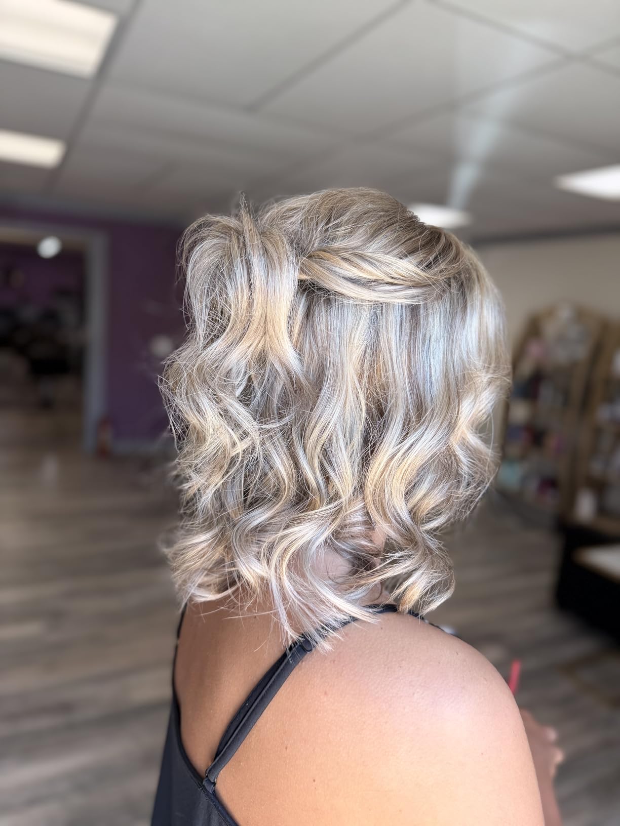 MINT Professional 1 Inch Clamp-Free Ceramic Curling Wand for Long Hair | Extra-long tourmaline ceramic barrel customer photo 1