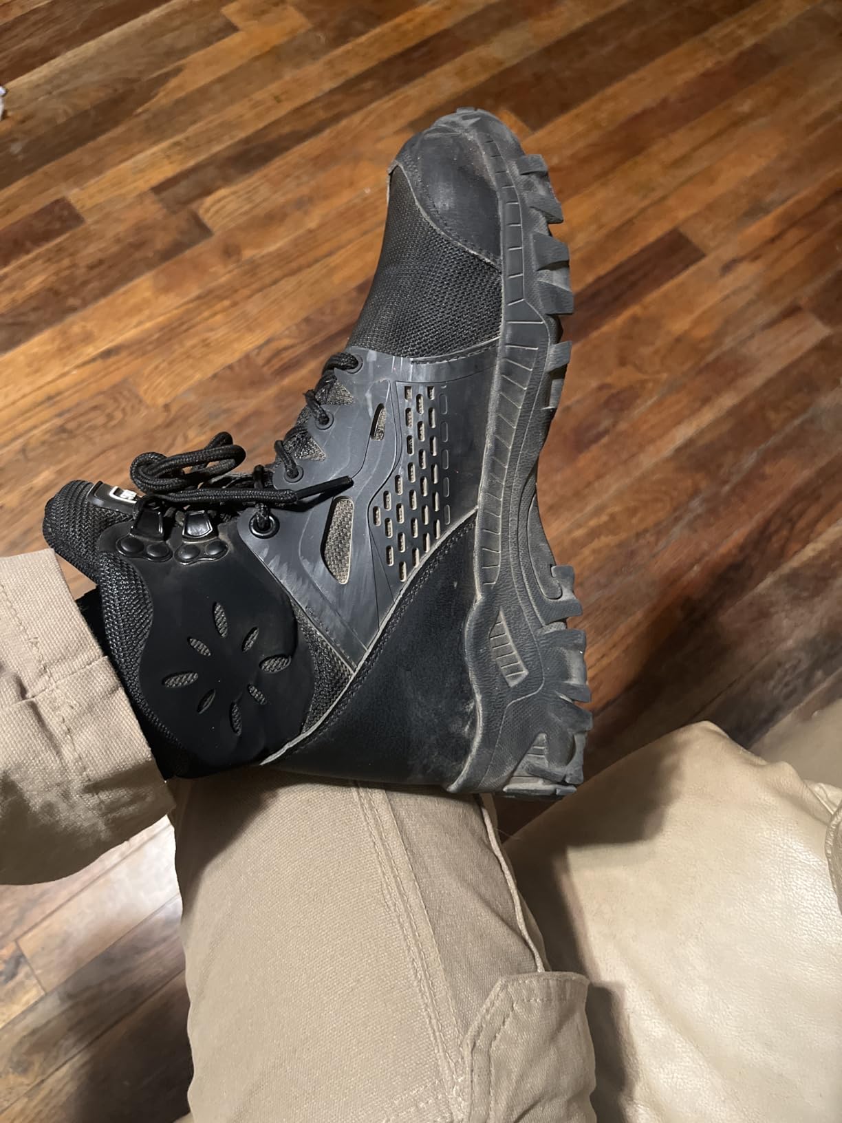SUADEX Steel Toe Boots for Men Women Waterproof Arch Support Work Construction Indestructible Safety Boots customer photo 2