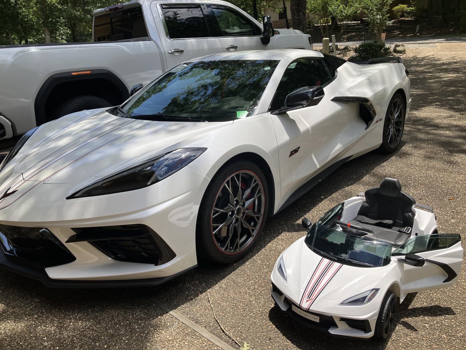 12V Kids Ride on Car Licensed Corvette Battery Powered Car | Toddles Electric Sports Car Toy with Remote Control, Visual Dashboard, LED Lights, Music, Gifts for Boys Girls, Red customer photo 1