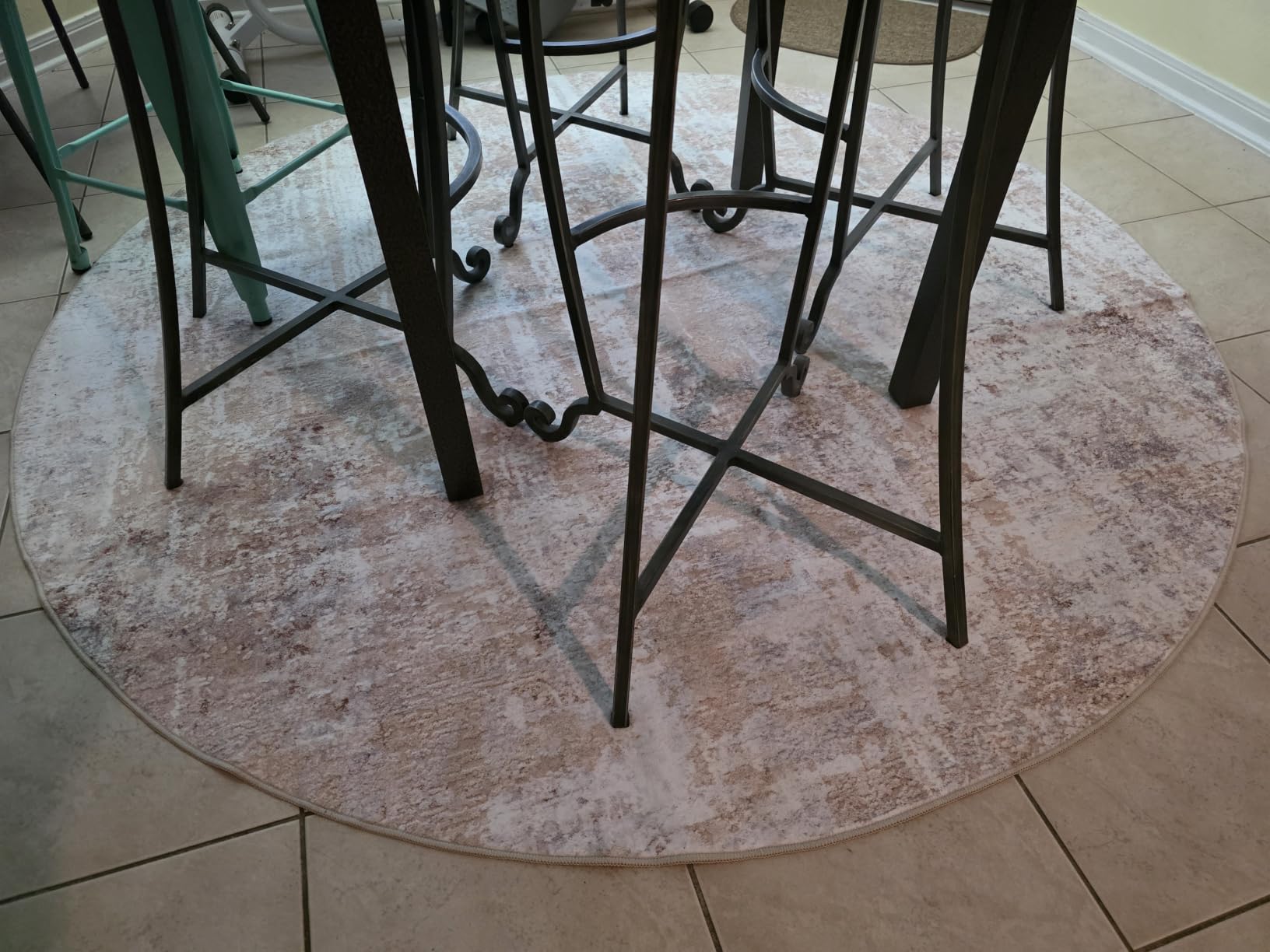 Area Rug 5x7 Washable Neutral Modern Abstract Living Room Rugs Grey Gold | Soft Stain Resistant Non-Slip Indoor Floor Carpet for Bedroom Nursery Playroom Dining Room Office Dorm Home customer photo 1