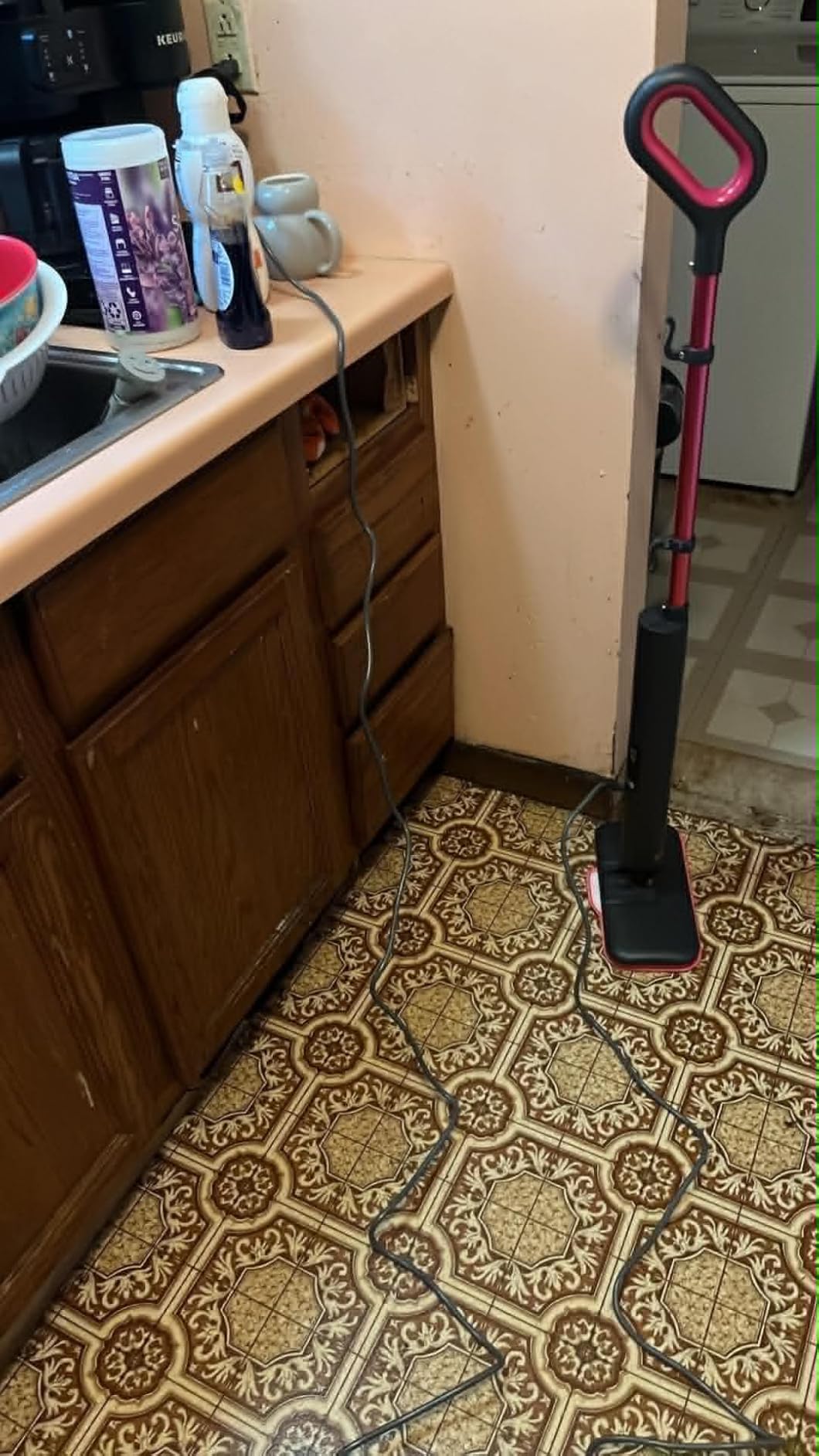 Schenley 19-in-1 Steam Mop with Handheld Steamer for Hard Floors | Multi-Surface Cleaning, 15s Heat-Up, 12-25 Min Steam Time, 248°F Steam, Chemical-Free, Tile & Grout, Wall Cleaning customer photo 1