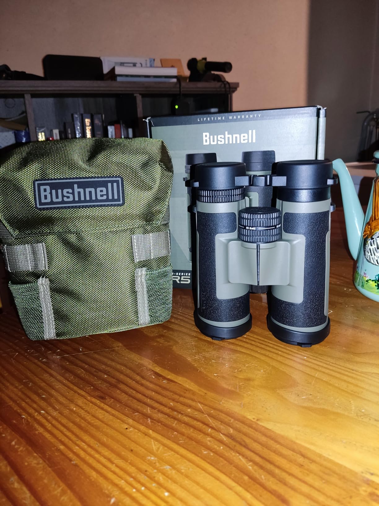 Bushnell R5 12x50 Binoculars - Waterproof, Dielectric Multi-Coated Optics with EXO Barrier Lens Protection for Long Range Viewing and Hunting, Includes Vault Lite Bino Chest Harness & Neck Strap customer photo 1