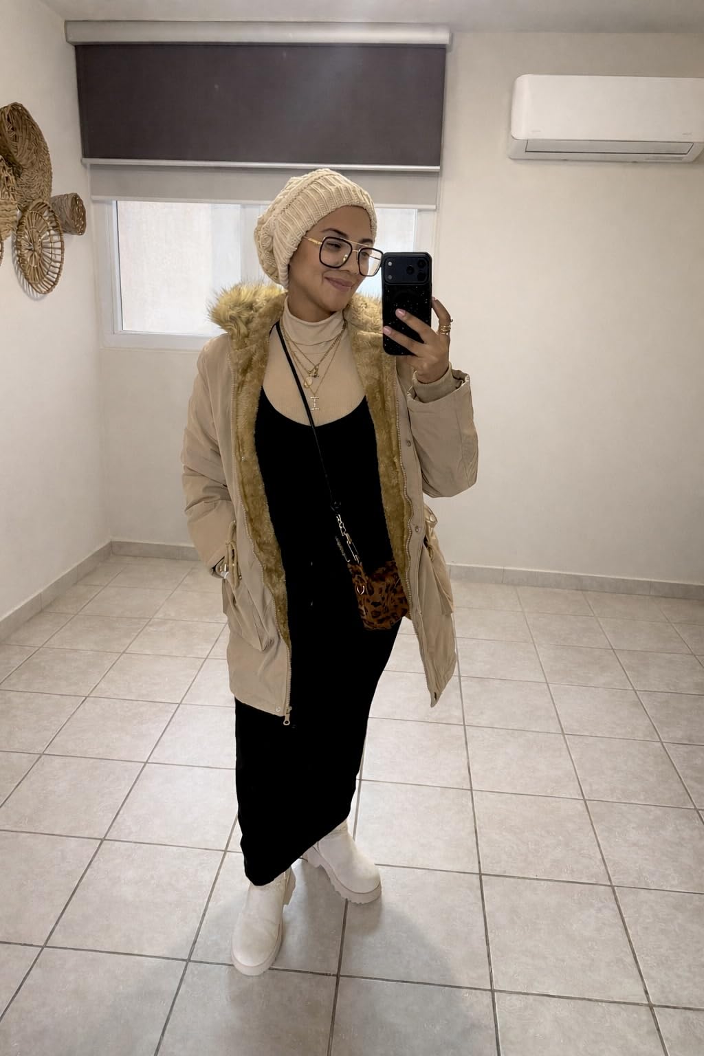 Women Winter Coats Fleece Lined Parka Jackets with Faux-fur Hood customer photo 2