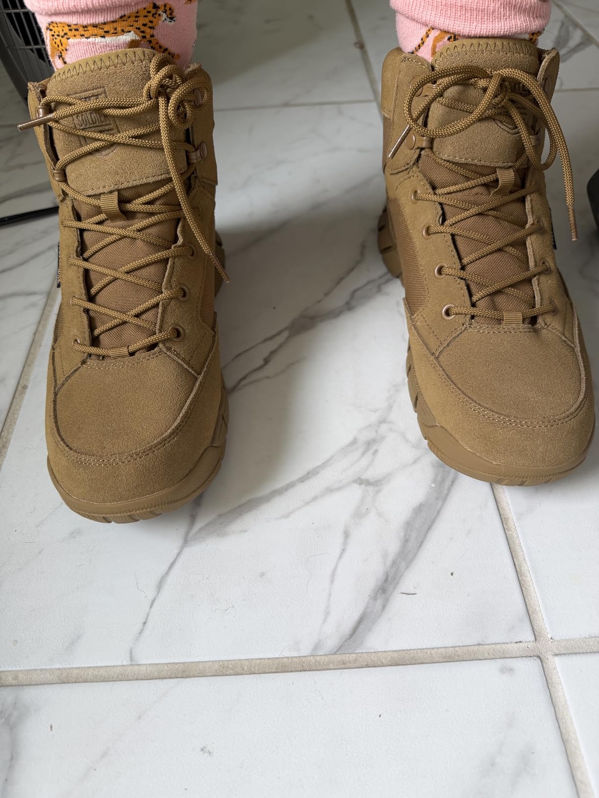 FREE SOLDIER Hiking Work Boots Women's Tactical Boots 6 Inches Lightweight Waterproof Military Boots Outdoors Desert Boots customer photo 1