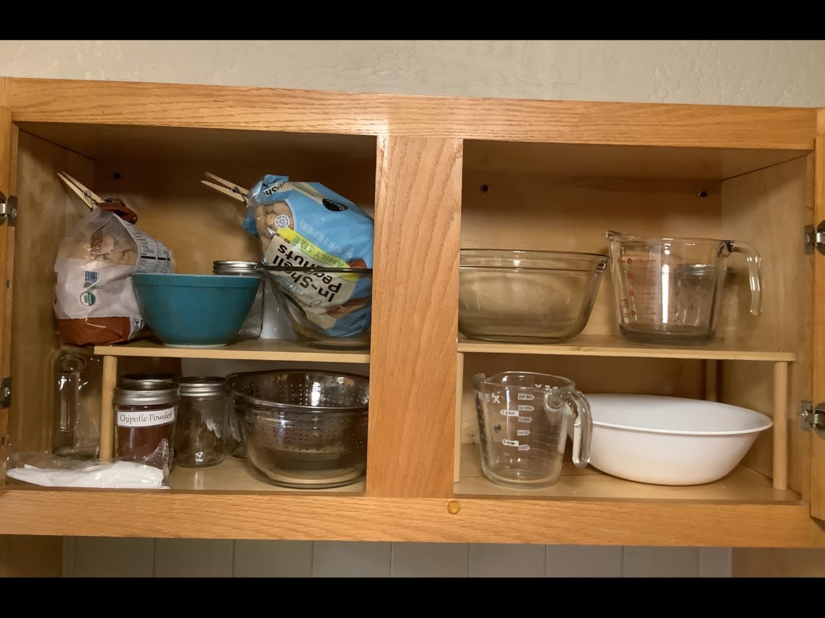 VERTORGAN 2 Pack Cabinet Organizer Shelf,Bamboo Countertop(Large,Natural) | Kitchen Counter Shelves,Spice Rack Countertop and Cabinet,Cabinet Storage,Counter Organizer,Stackable Shelves customer photo 2
