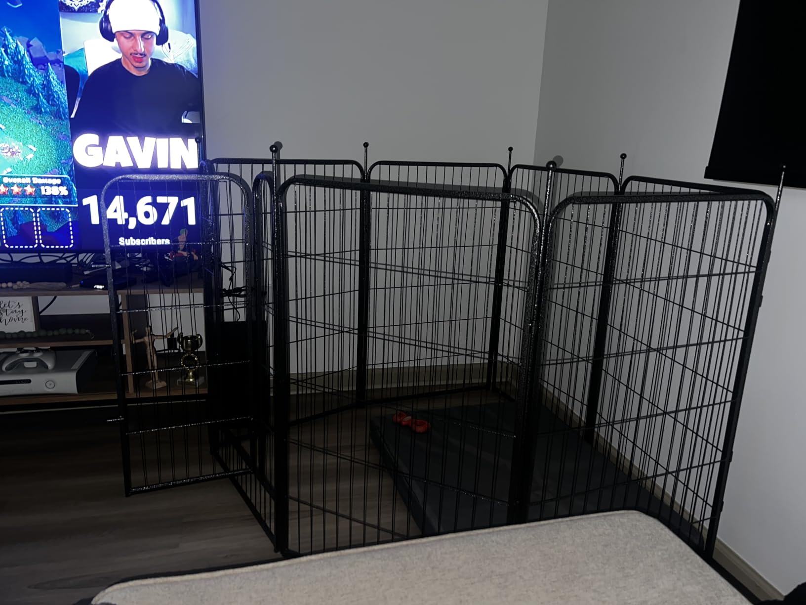 Dog Playpen Outdoor, 8 Panels 40