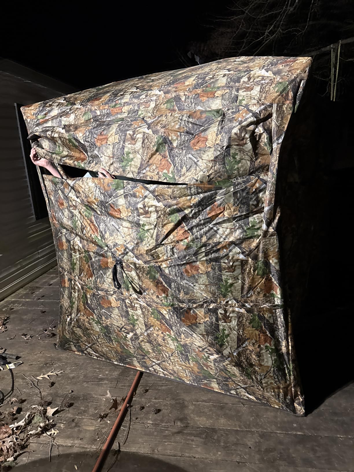Hunting Blind 270 Degree See Through Ground Blind - 2-3 & 3-4 Person Pop Up Deer Blind for Hunting with Carrying Bag - 300D Reinforced Portable Durable Blind for Turkey and Deer customer photo 1