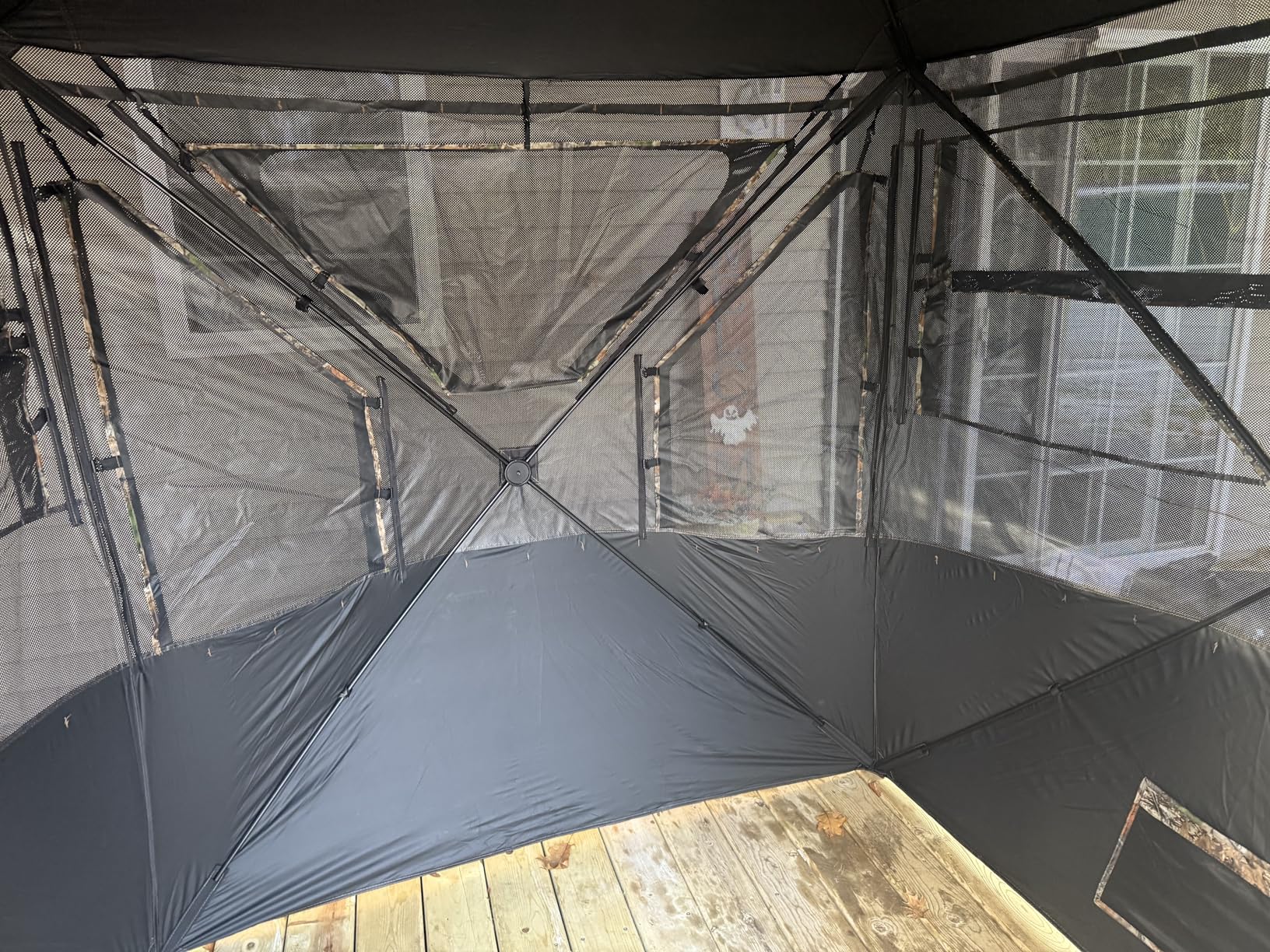 Hunting Blind 270 Degree See Through Ground Blind - 2-3 & 3-4 Person Pop Up Deer Blind for Hunting with Carrying Bag - 300D Reinforced Portable Durable Blind for Turkey and Deer customer photo 2
