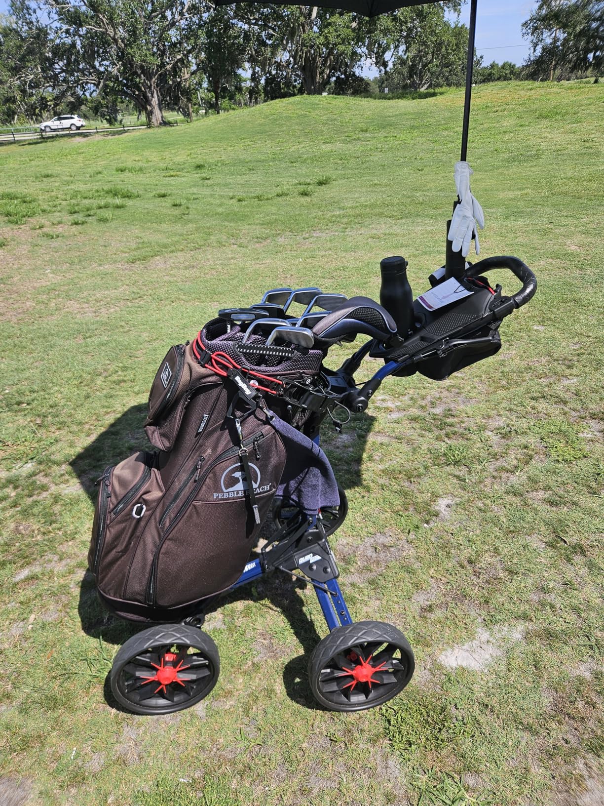 Bag Boy Quad Pro Push Cart, Black/Slate customer photo 2