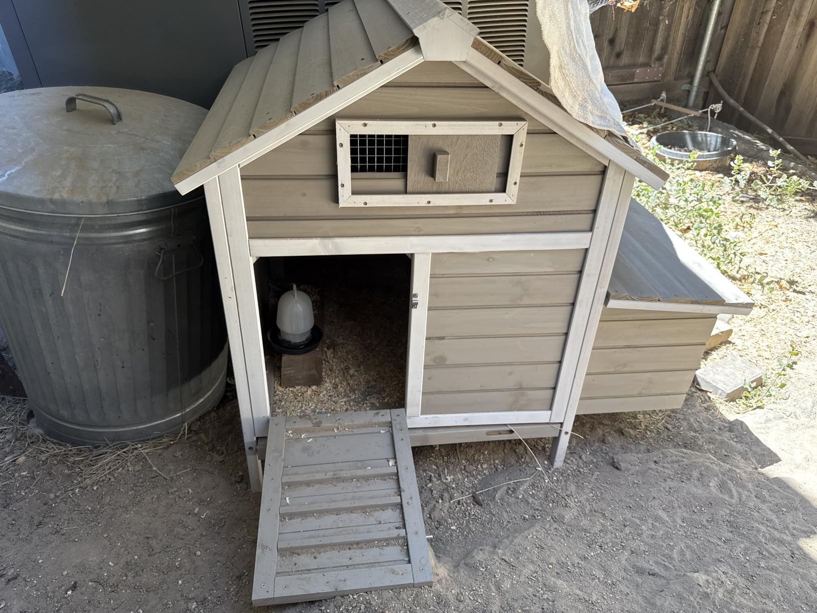 Ketive Chicken Coop Chicken House Outdoor with Removable Trays, Wooden Rabbit Hutch Poultry Cage with Nesting Box, Indoor Hen House Chicken Cage with Ramp for Garden Backyard customer photo 1