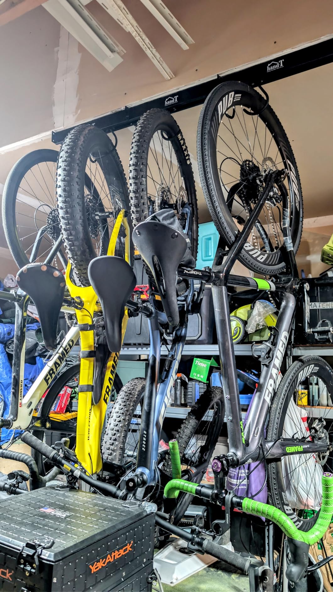 USA Based Ceiling Bike Rack Garage Storage Mount, Bicycle Hanger For Up To 6 Bikes customer photo 2