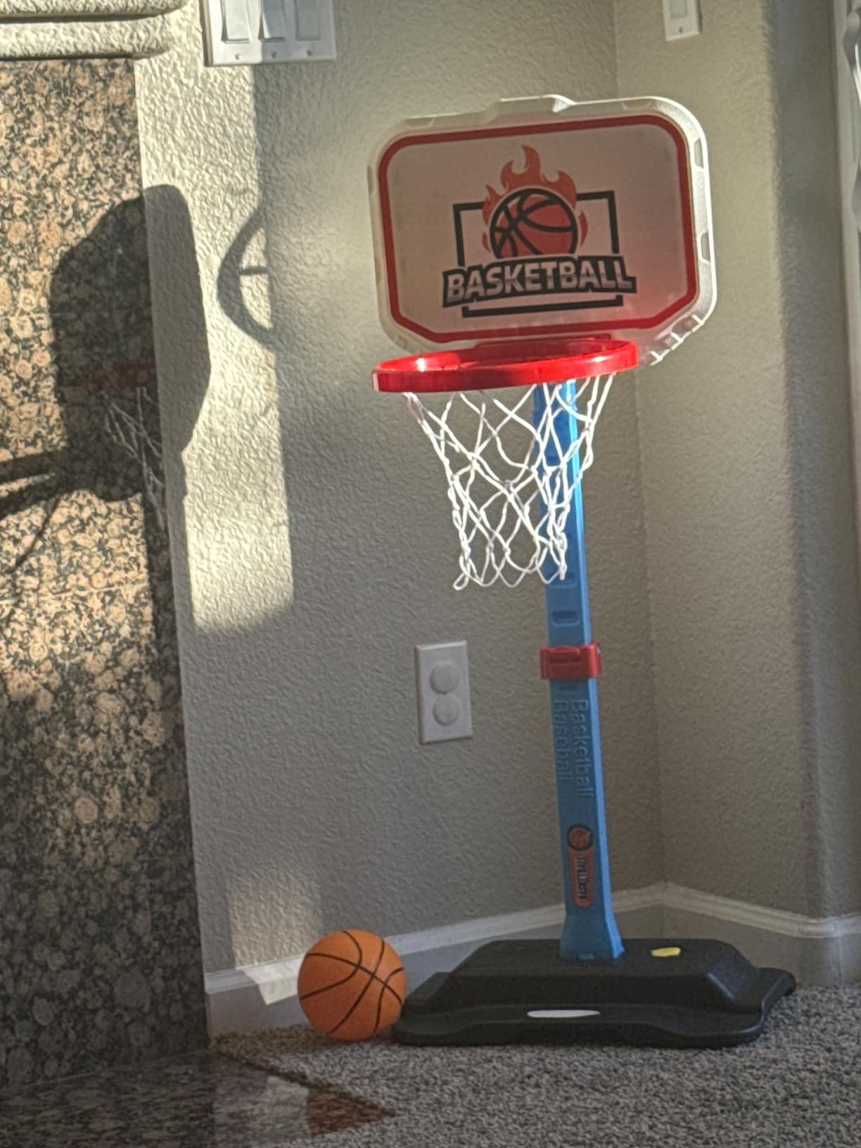 Toddler Basketball Hoop for Kids, Mini Adjustable Basketball Hoops Indoor with 3 Balls & Pump Outdoor Pool Basketball Goal Backyard Game Sports Play Toys Baby Boys Girls First Christmas Birthday Gifts customer photo 1