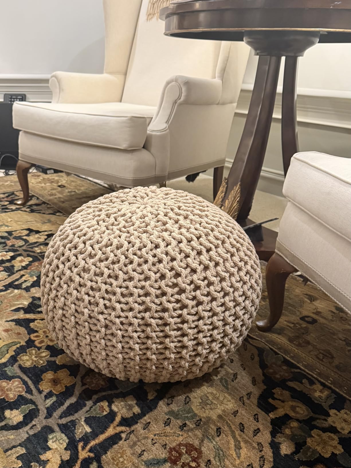 Pouf Ottoman Foot Rest Stuffed - 20